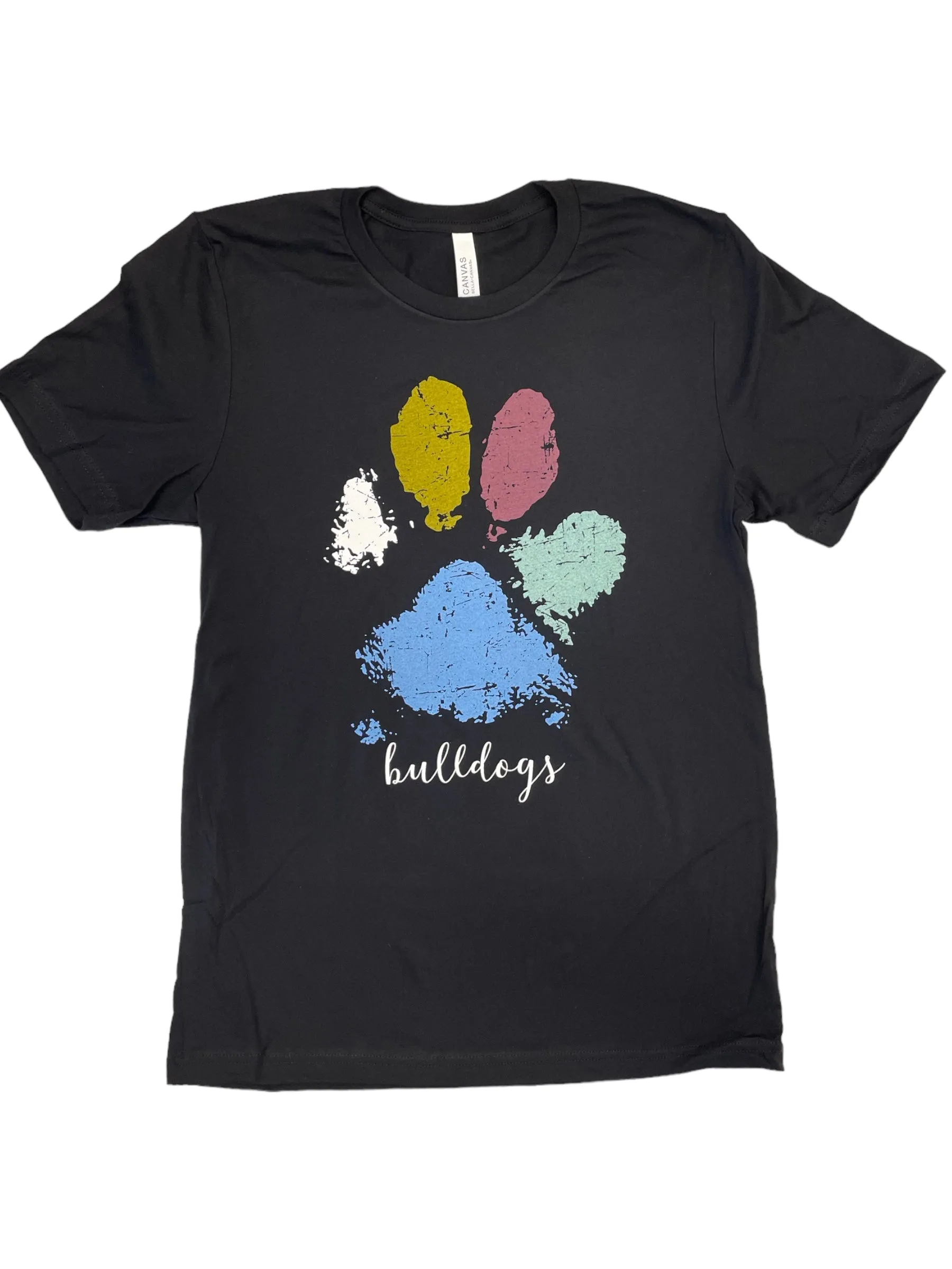 Multi-Colored Paw Print Tee