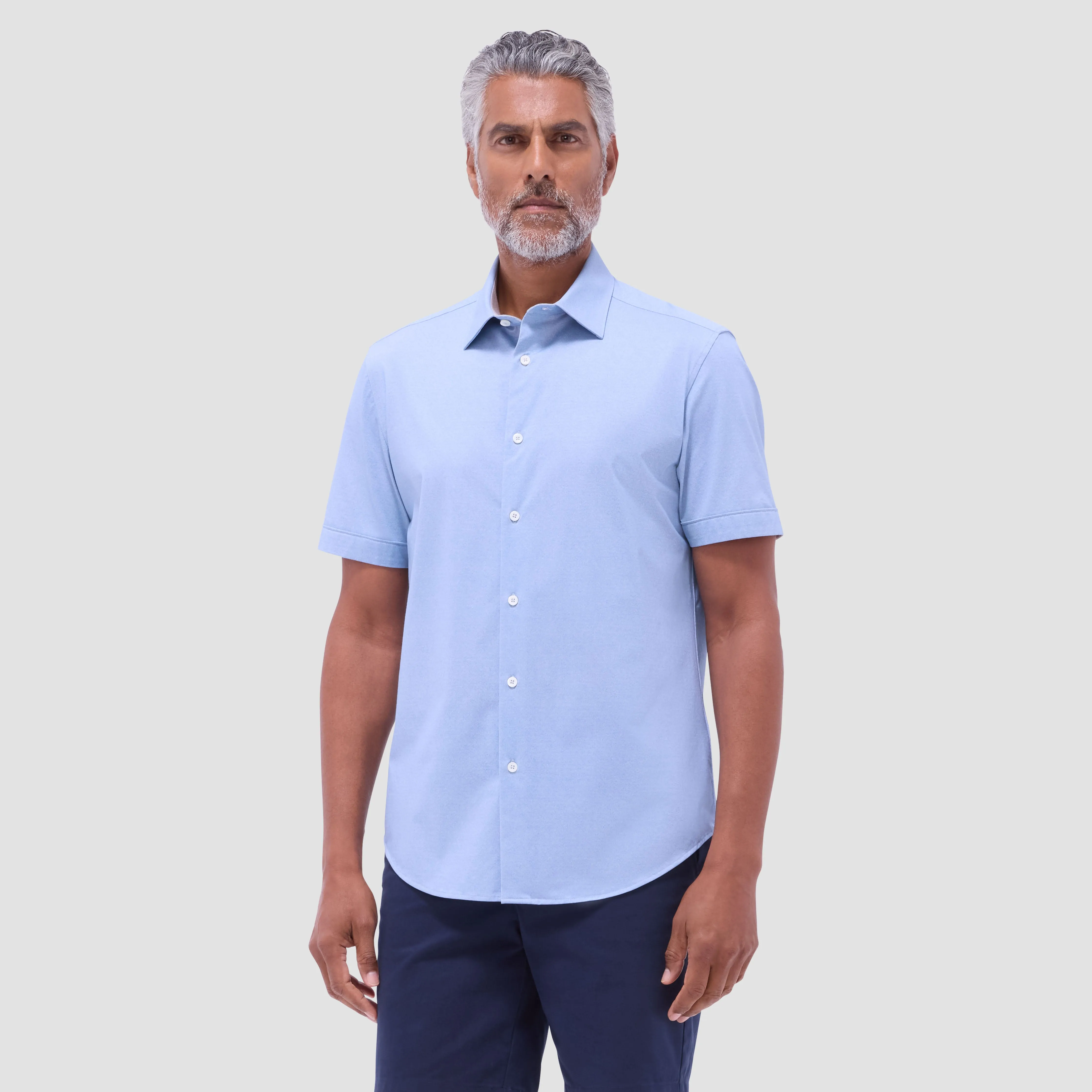 Myron Double-Sided Solid OoohCotton Short-Sleeve Shirt