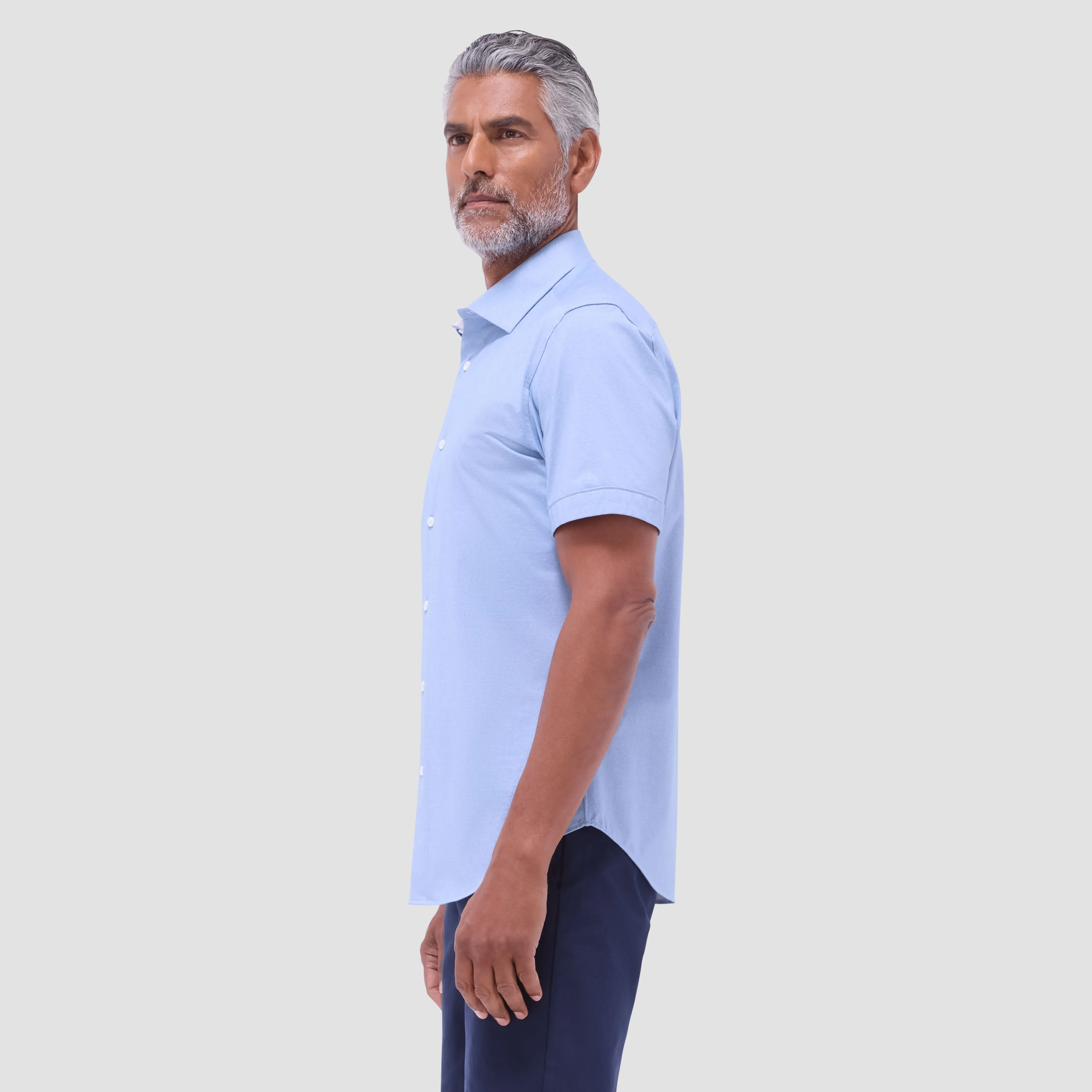 Myron Double-Sided Solid OoohCotton Short-Sleeve Shirt