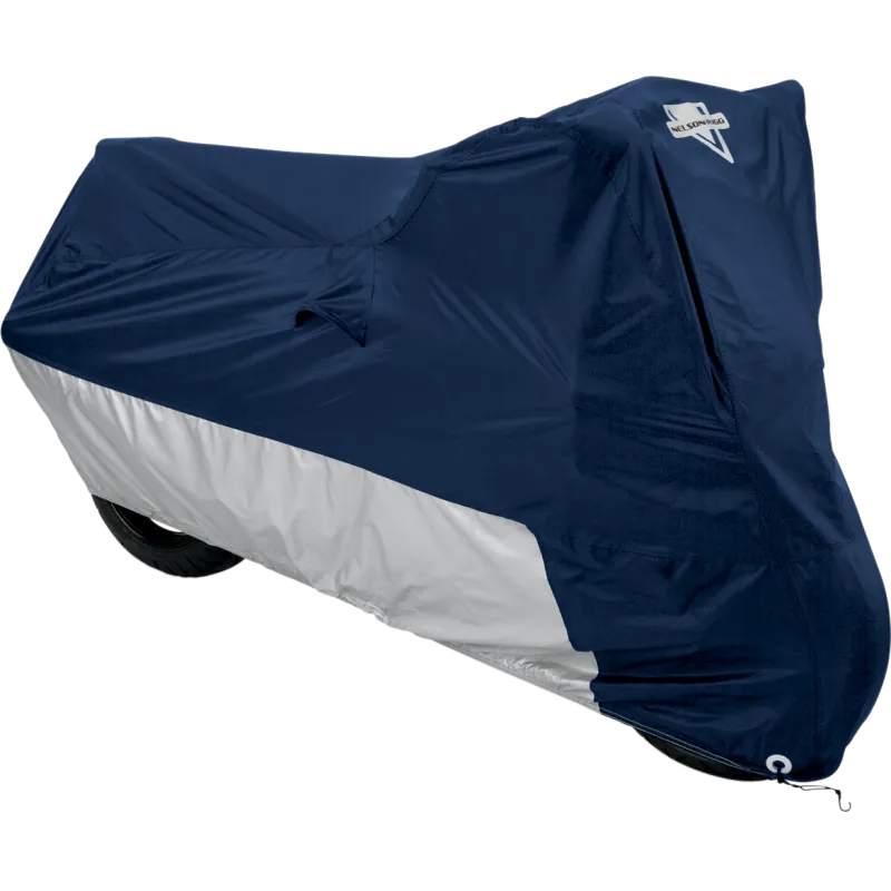 NELSON-RIGG Deluxe Cover for Light/Mild Outdoor Weather - Navy/Silver
