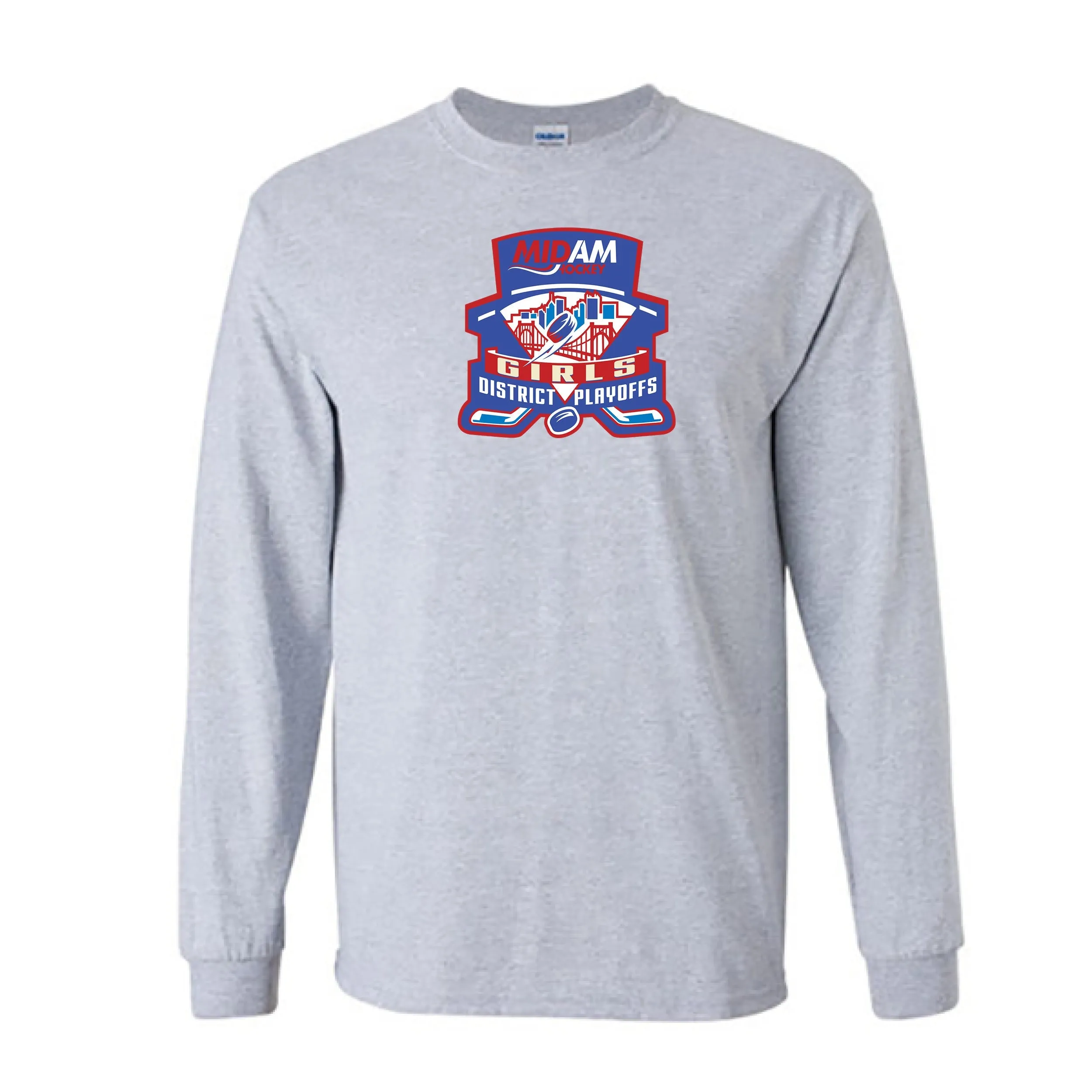 Next Level Long Sleeve Shirts Midam Hockey Girls District Playoffs