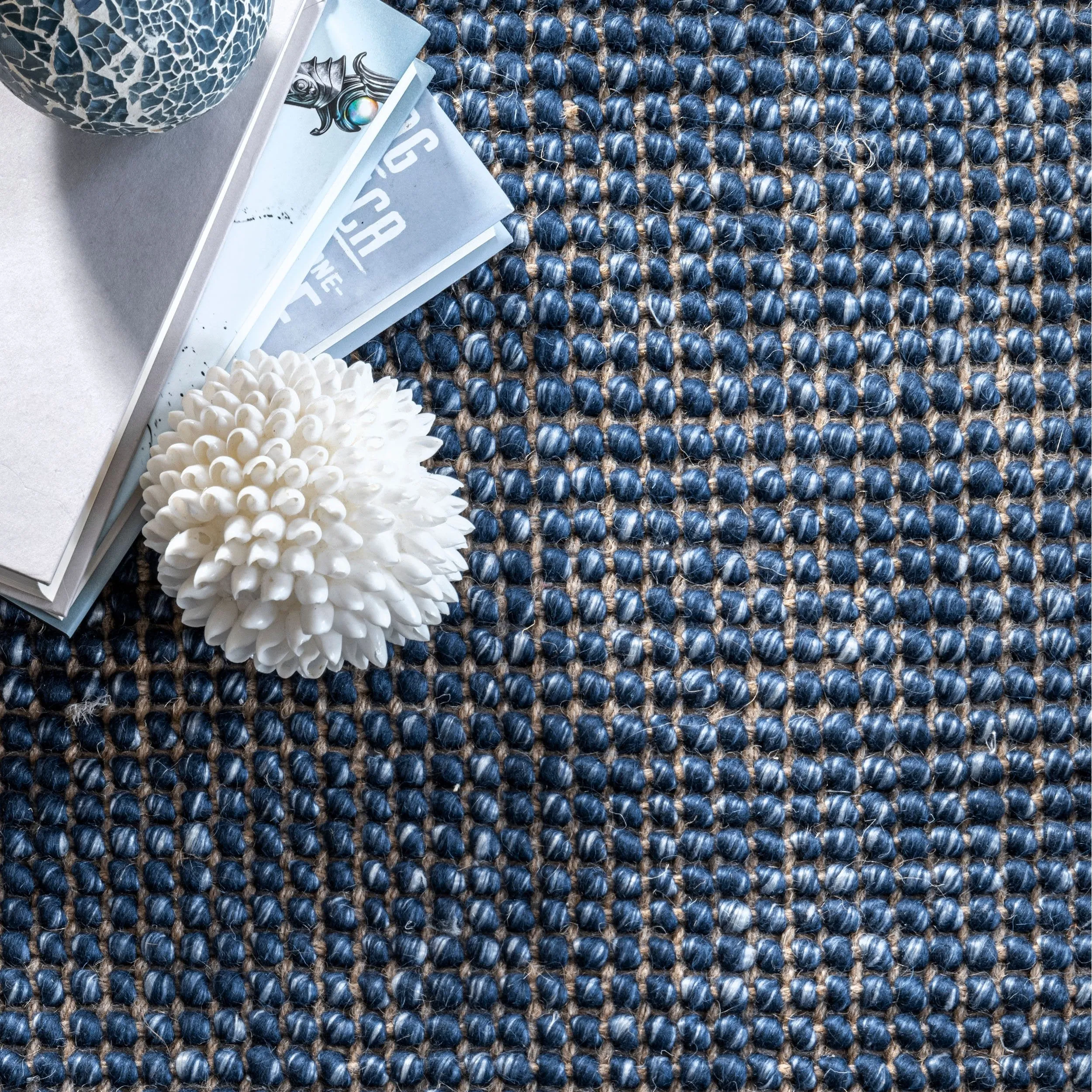 OPHI JUTE & WOOL FLATWEAVE