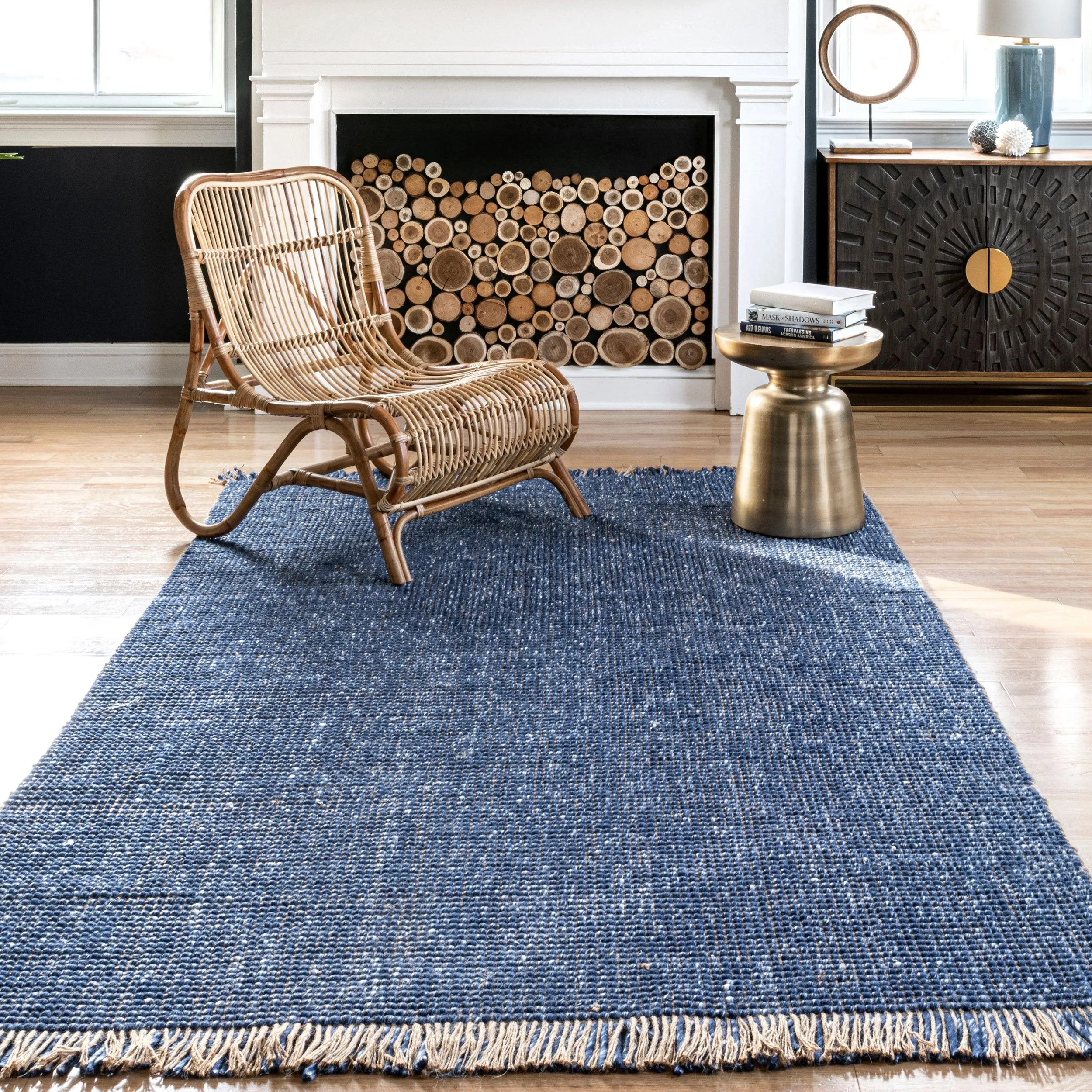 OPHI JUTE & WOOL FLATWEAVE