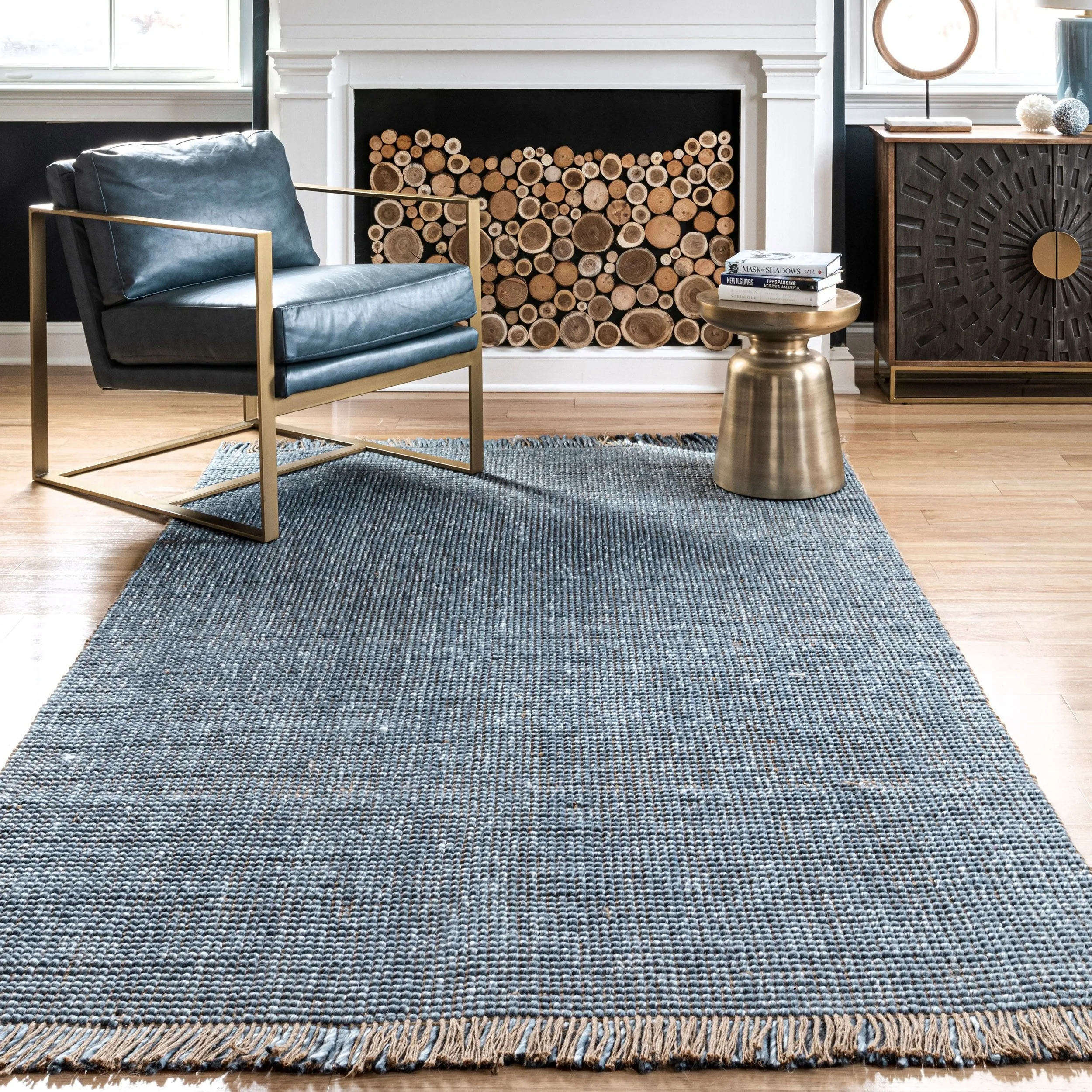 OPHI JUTE & WOOL FLATWEAVE
