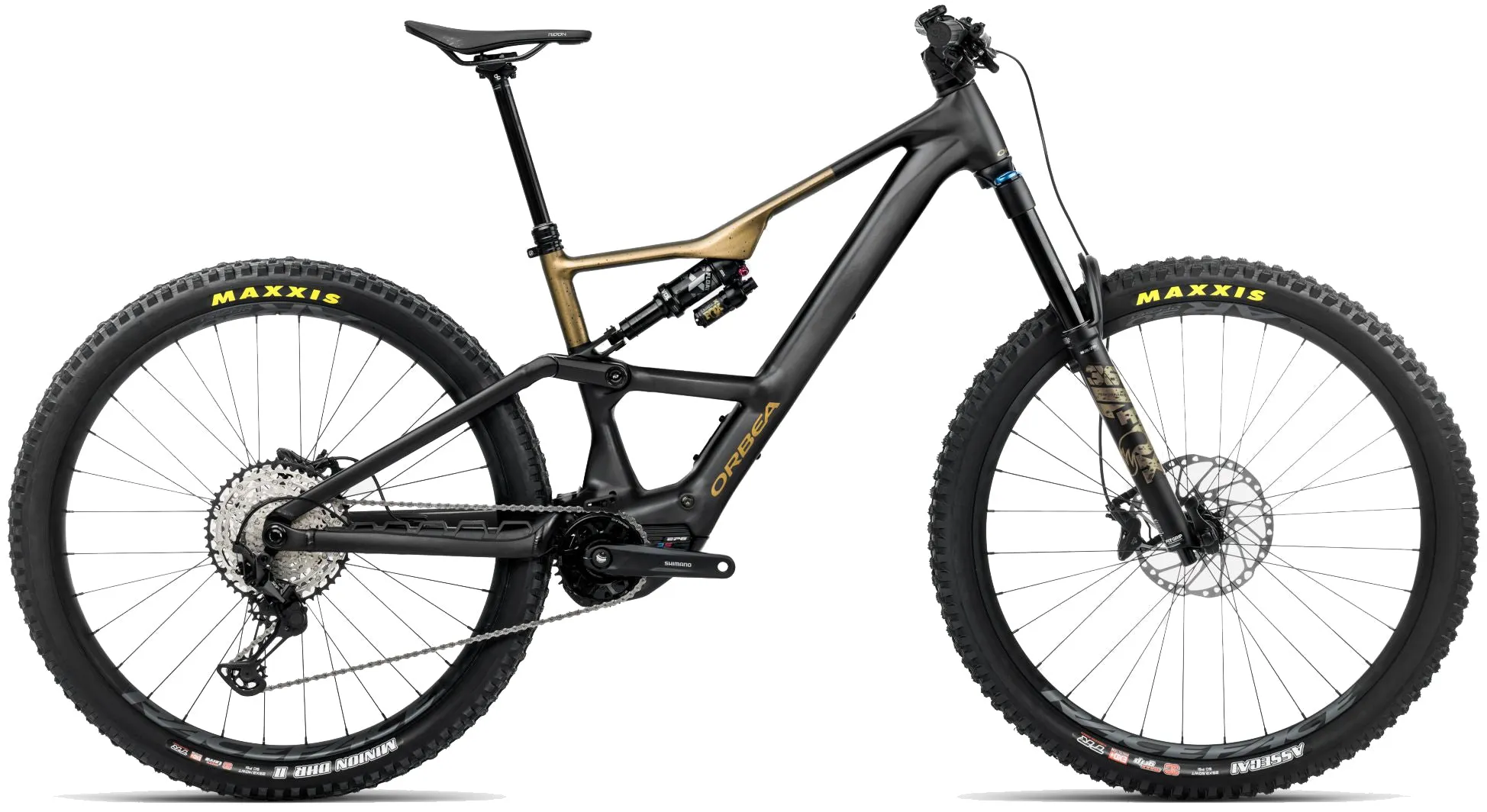 Orbea Rise LT H10 Alloy Electric Full Suspension Mountain Bike 2025 - Diamond Black