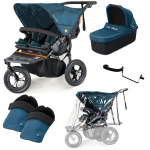 Out n About Nipper Double Duo Essentials Bundle in Highland Blue