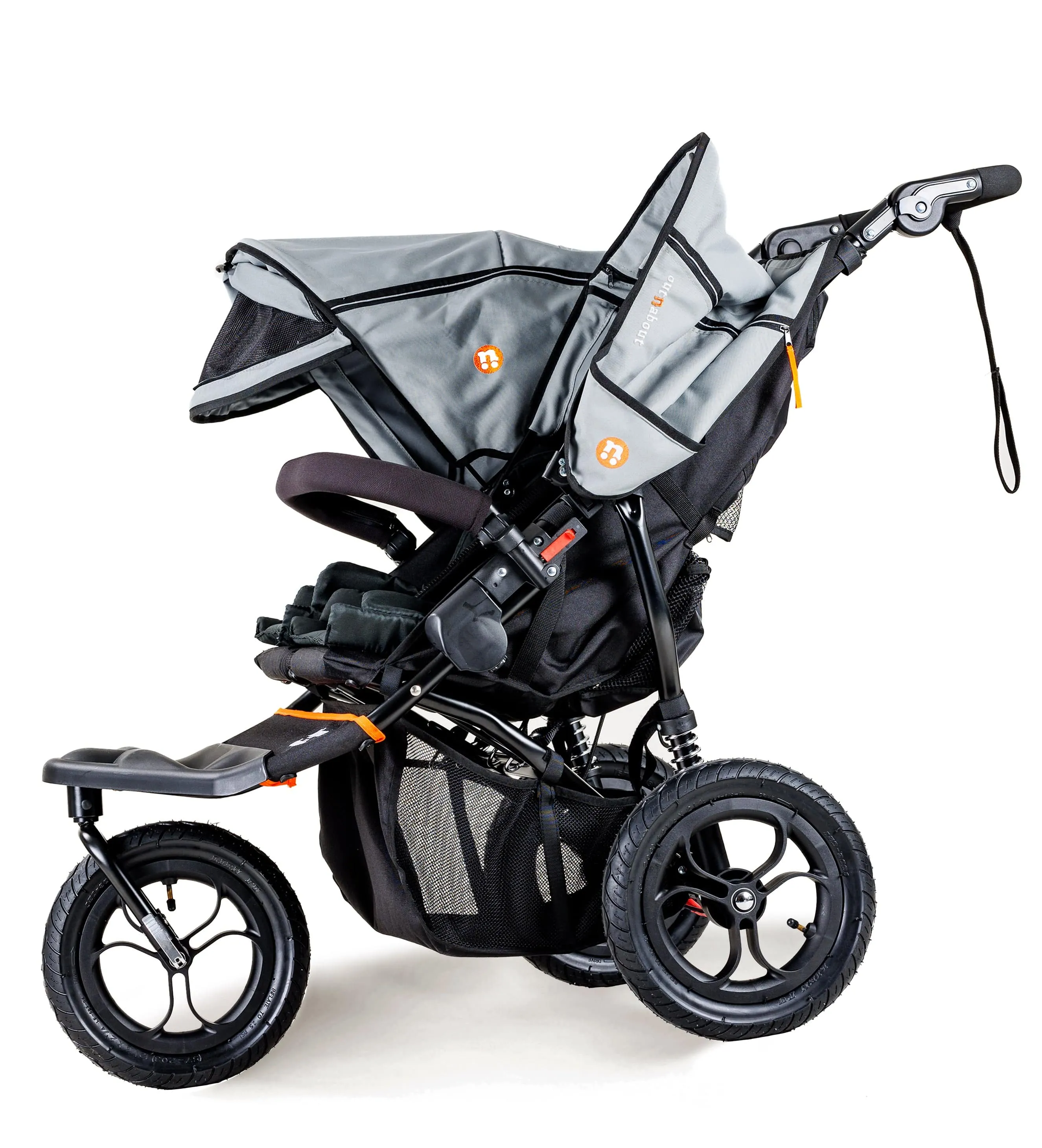 Out n About Nipper Double Duo Essentials Kit in Rock Salt Grey