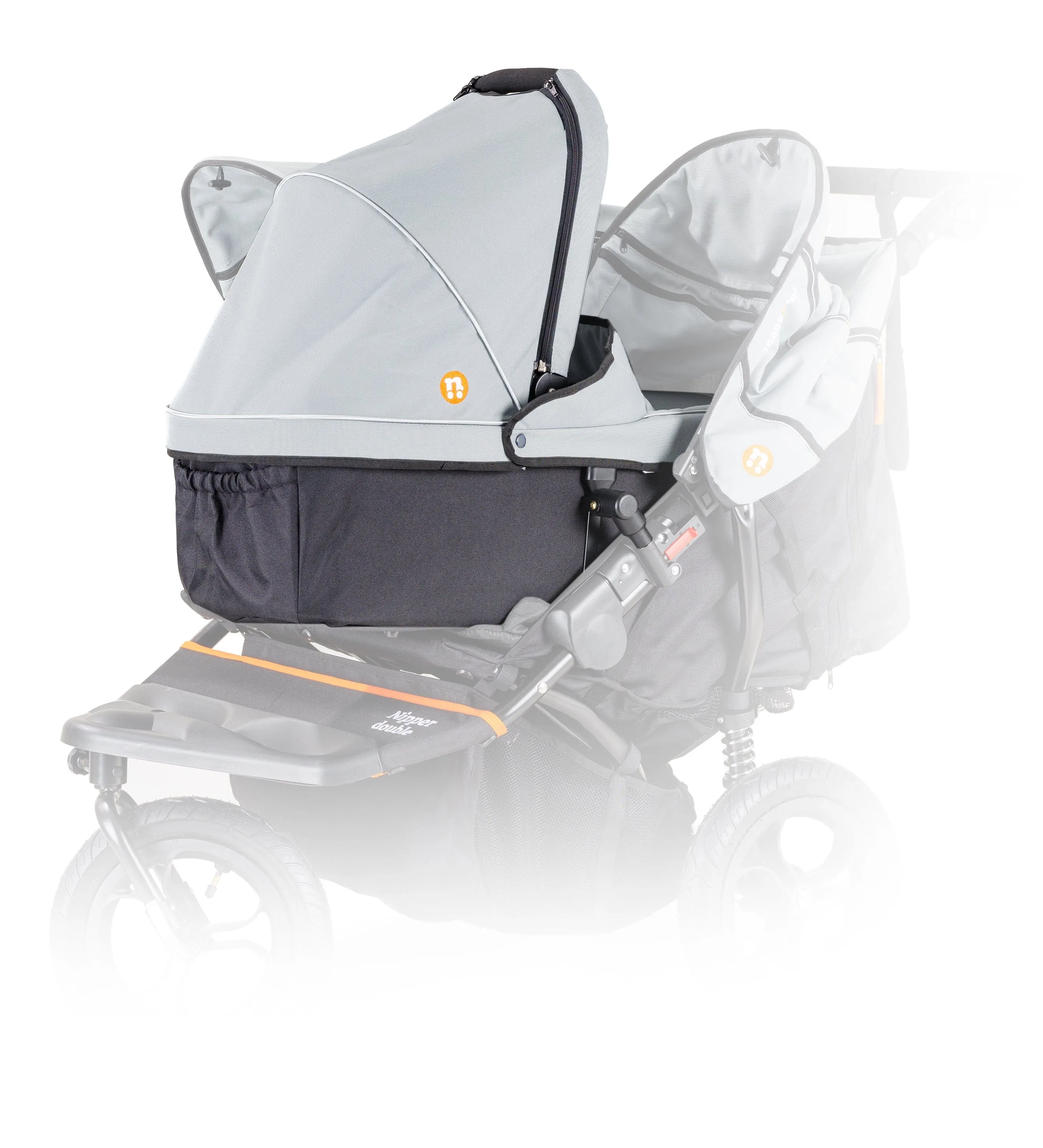 Out n About Nipper Double Duo Essentials Kit in Rock Salt Grey