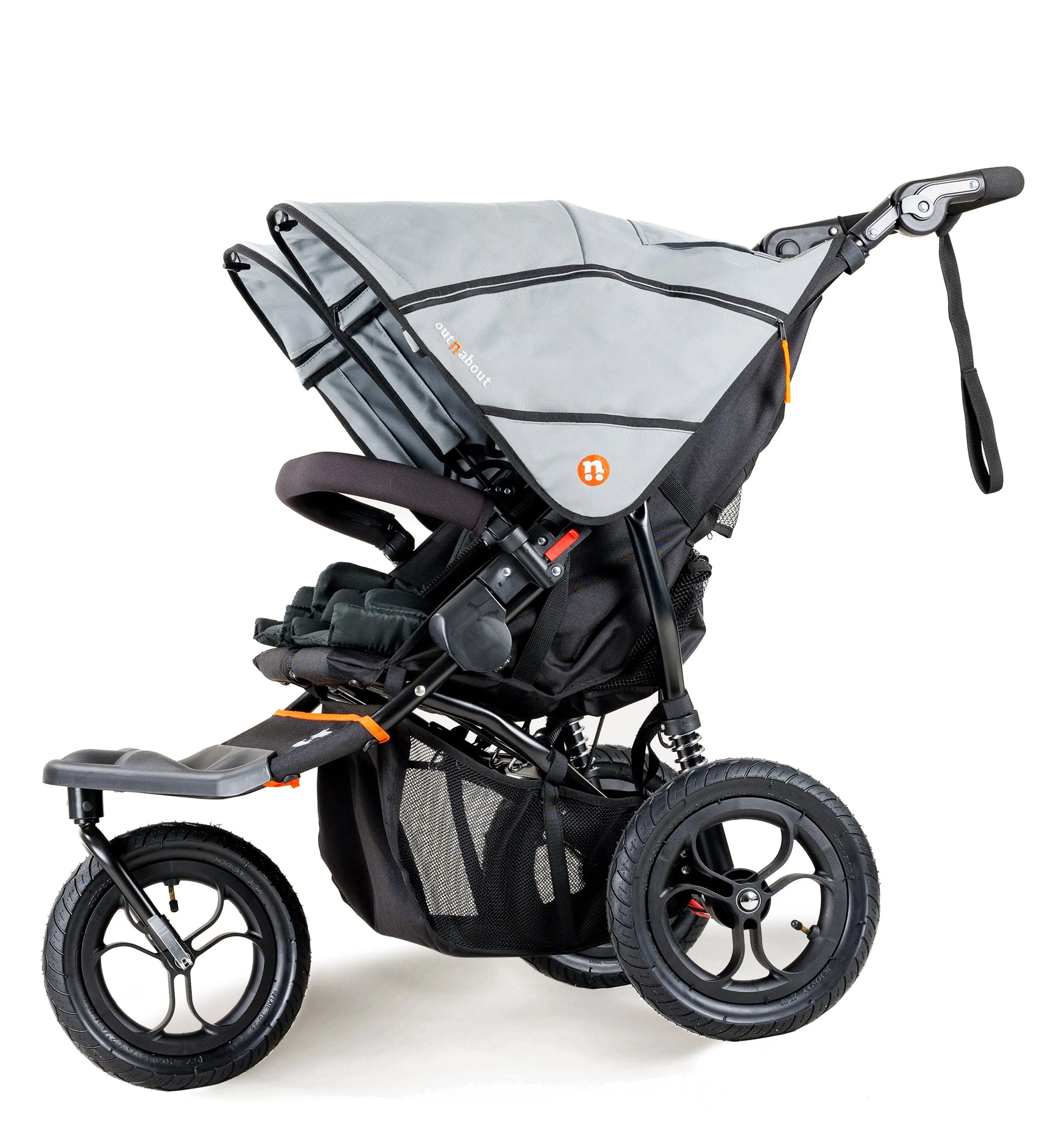 Out n About Nipper Double Duo Essentials Kit in Rock Salt Grey