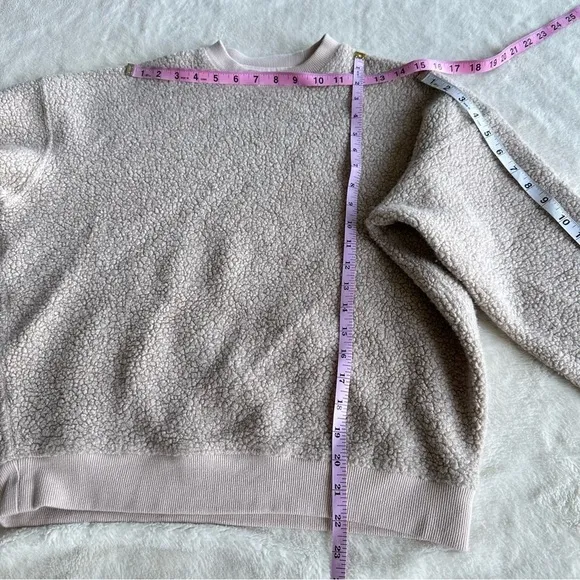 Outdoor Voices Mega Fleece Oatmeal Crewneck Long Sleeve Sweatshirt XS