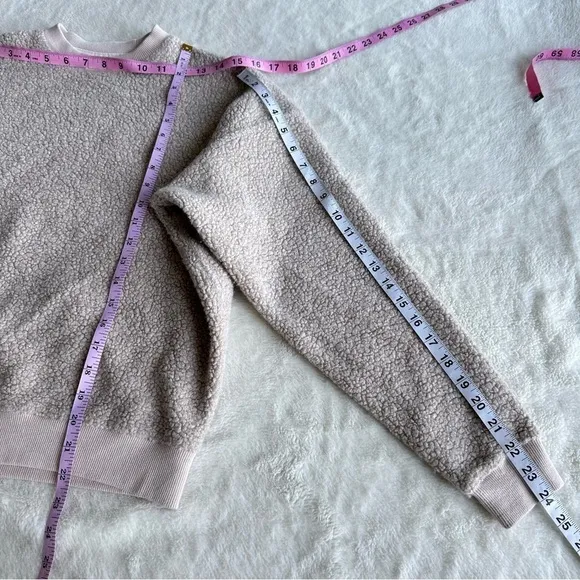 Outdoor Voices Mega Fleece Oatmeal Crewneck Long Sleeve Sweatshirt XS