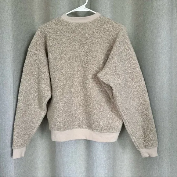 Outdoor Voices Mega Fleece Oatmeal Crewneck Long Sleeve Sweatshirt XS