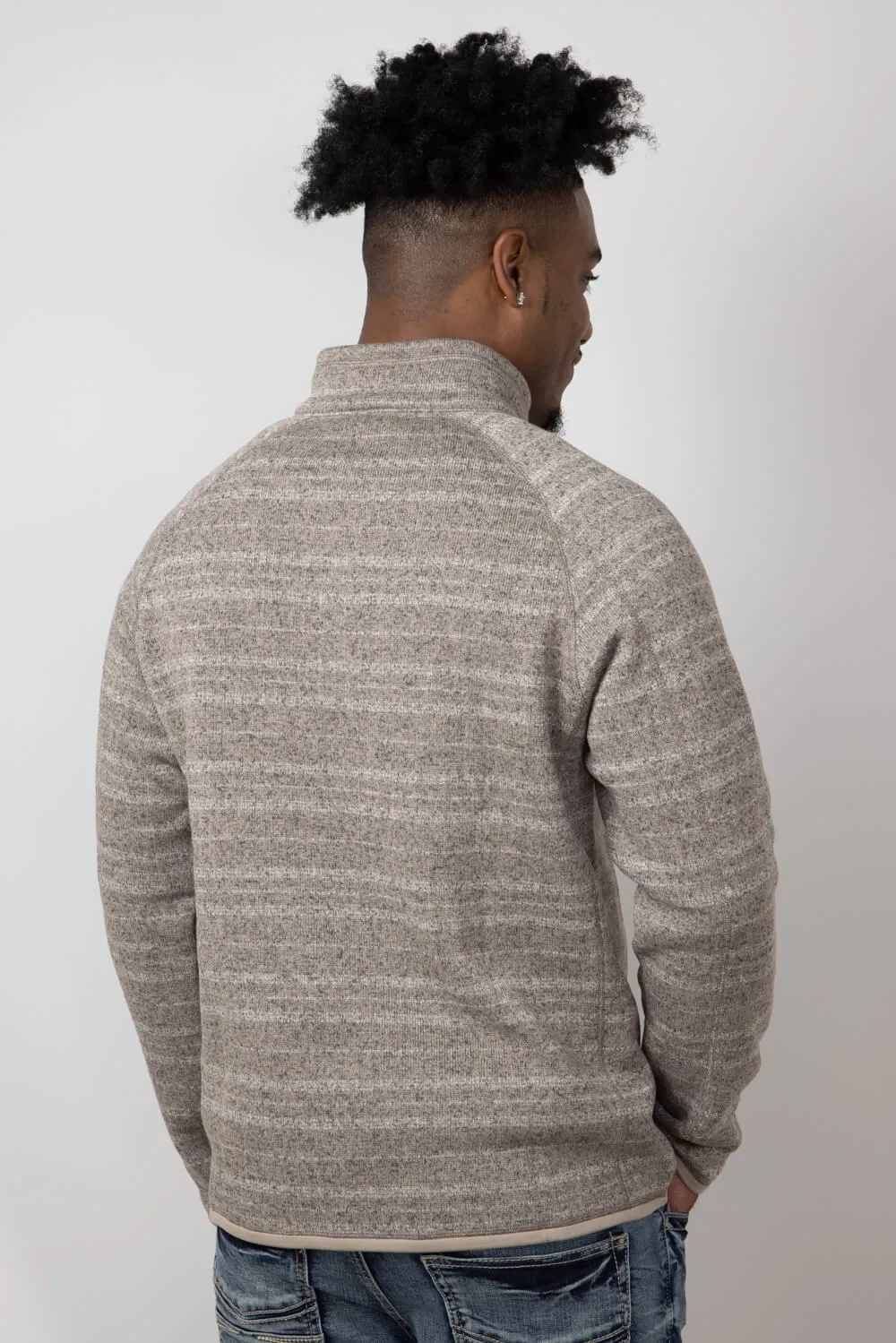 Patagonia Men’s Better Sweater Quarter Zip in Seabird Grey | 25523-VLSG