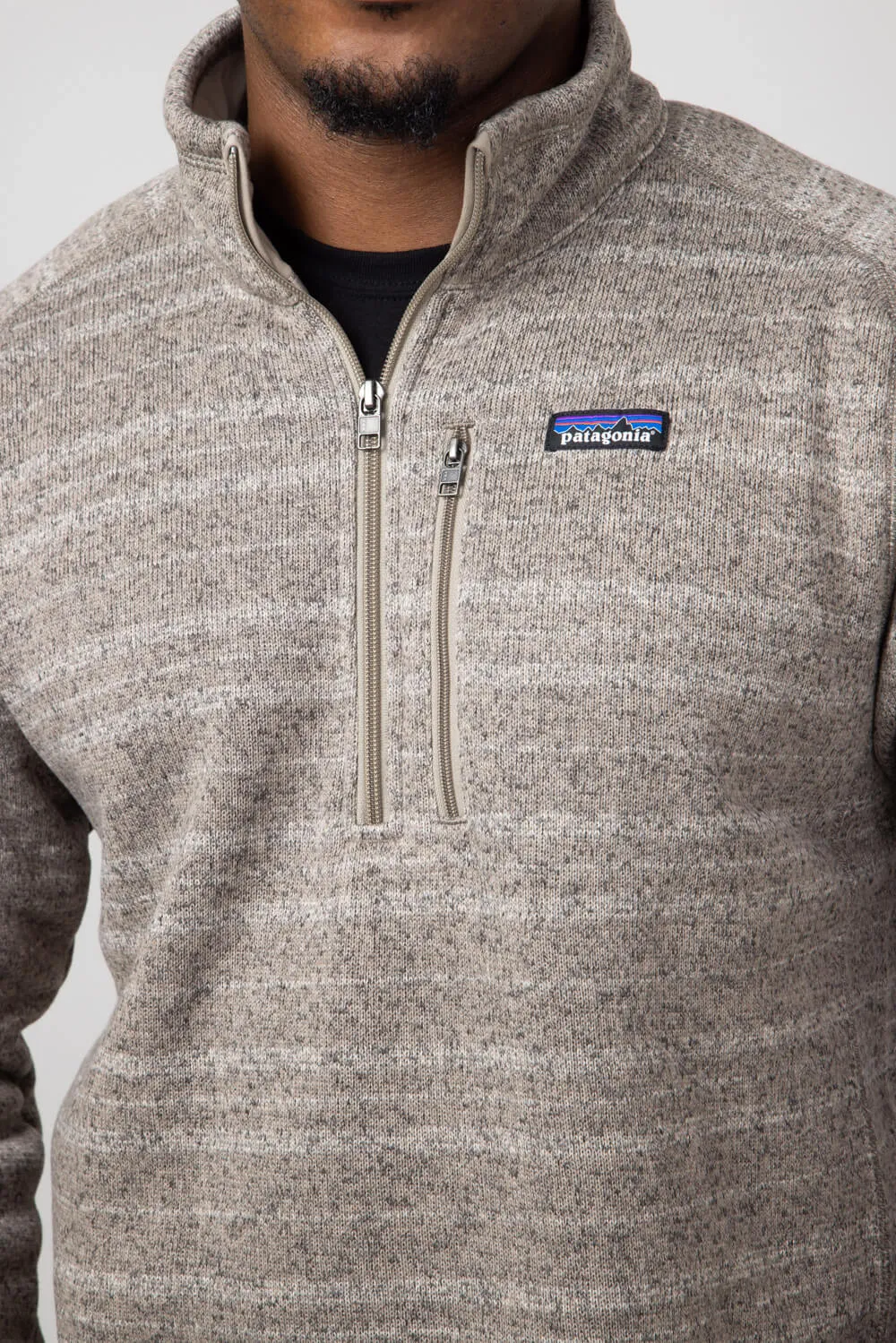 Patagonia Men’s Better Sweater Quarter Zip in Seabird Grey | 25523-VLSG