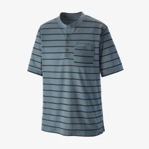 Patagonia Men's Capilene® Cool Trail Bike Henley- Furrow Stripe Plume Grey