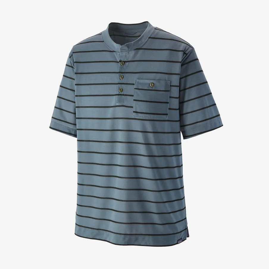 Patagonia Men's Capilene® Cool Trail Bike Henley- Furrow Stripe Plume Grey