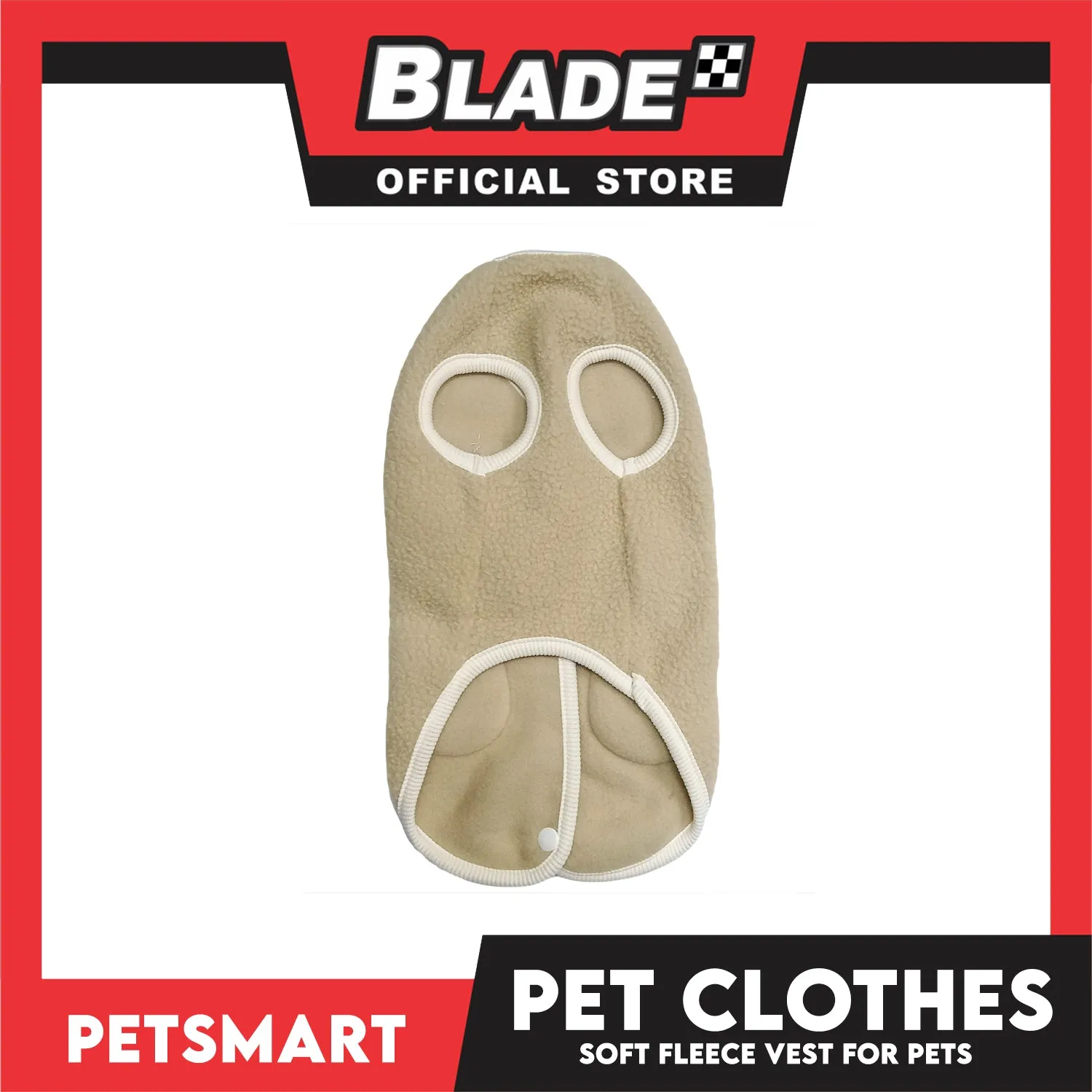 Pet Clothes Bunny Soft Fleece Vest Sando Shirt Brown (Medium) for Cats and Dogs