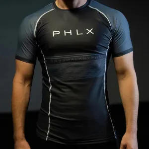Phalanx Enforcer Black Grey Short Sleeve Rash Guard