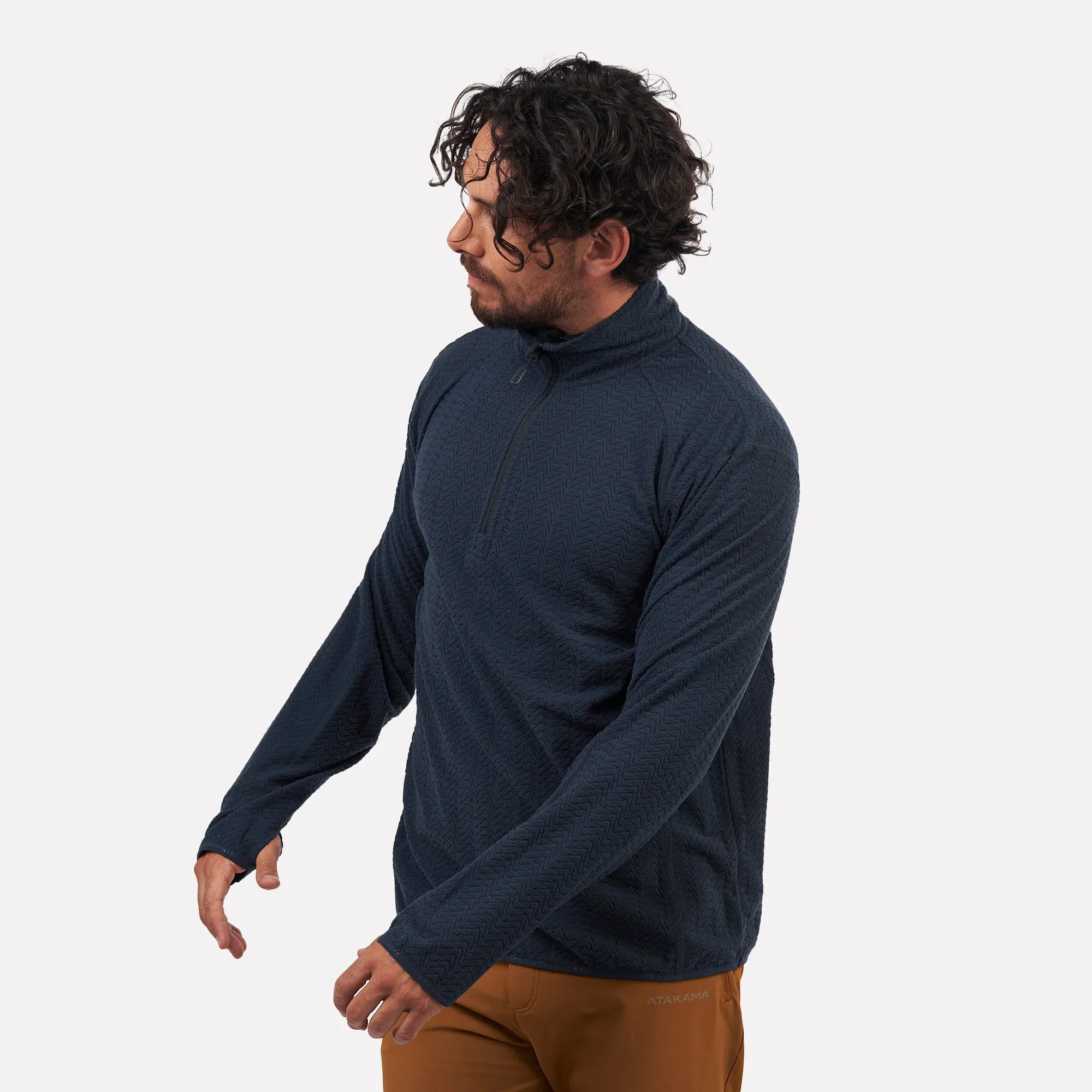 Polar fleece ultraligero 1/4-Zip hombre Volca Atakama Outdoor