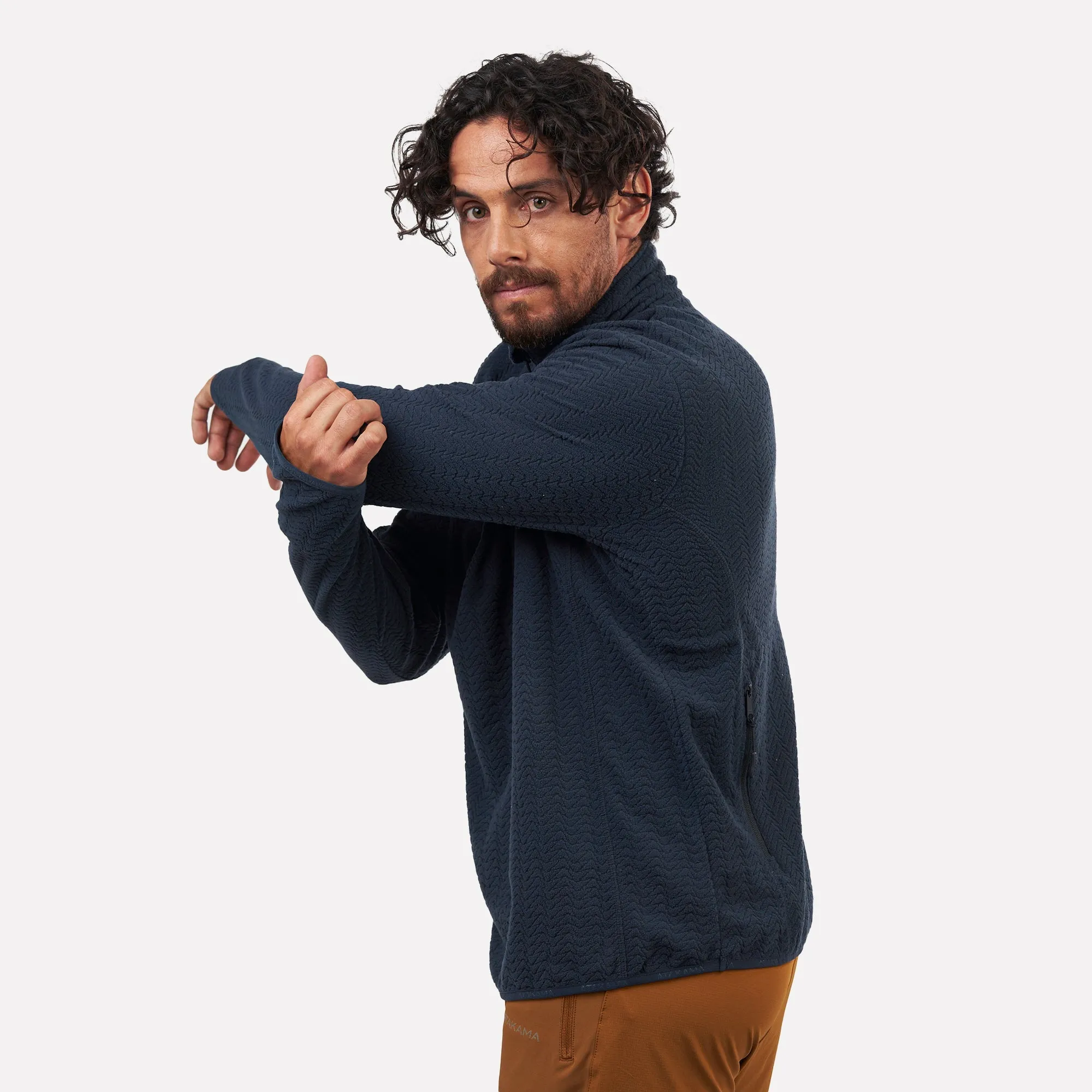 Polar fleece ultraligero 1/4-Zip hombre Volca Atakama Outdoor