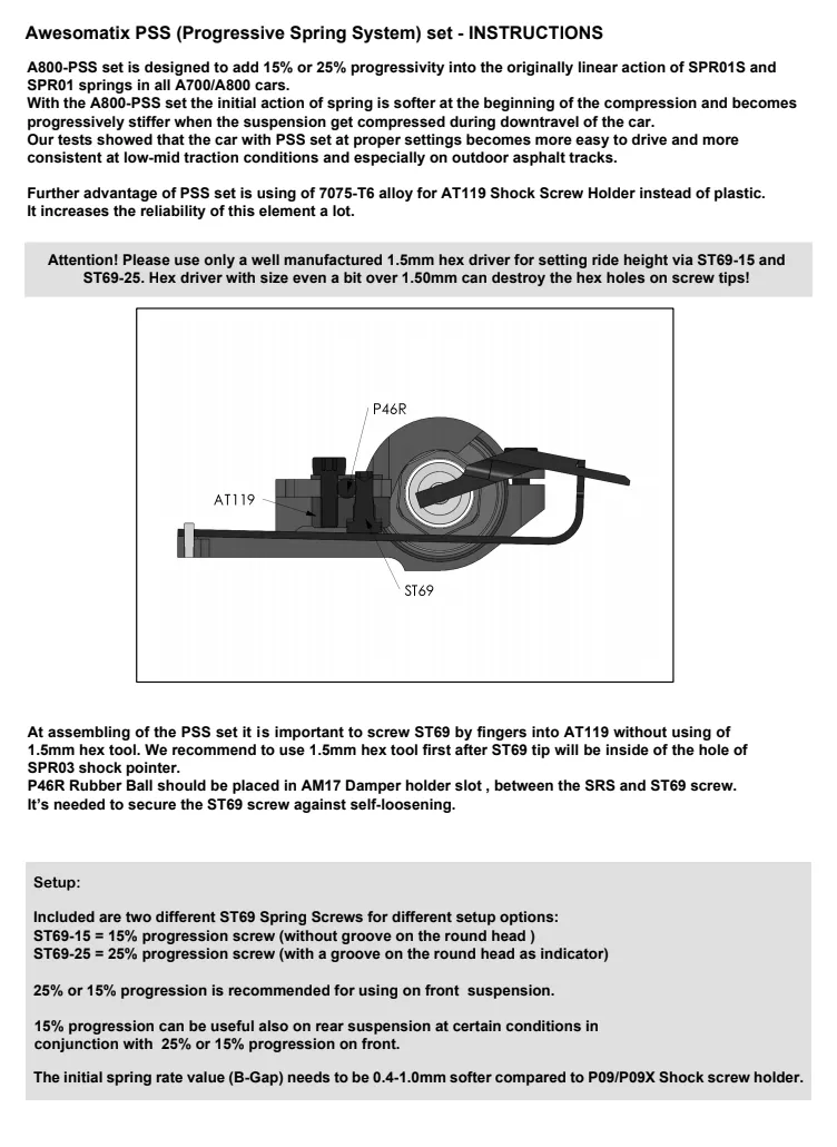 PSS - Progressive Spring System