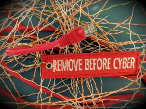 "Remove Before Cyber" Morale Patch Keychain & RJ45 Loopback Device