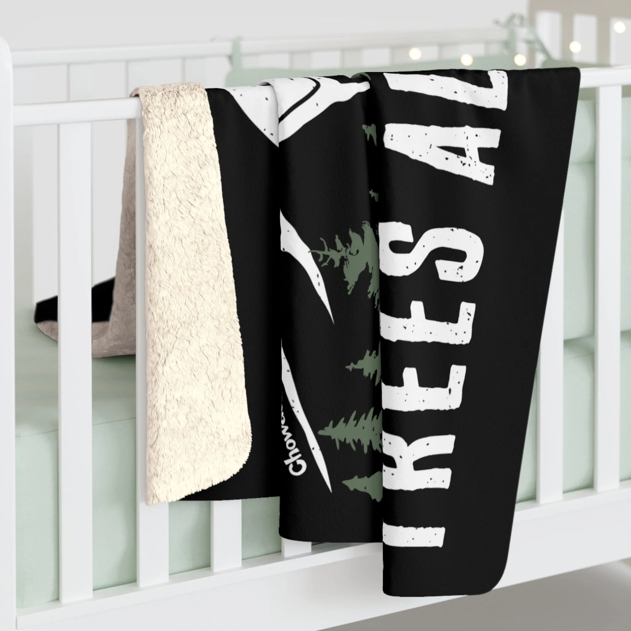 Rule #1 Trees Always Win Sherpa Fleece Blanket