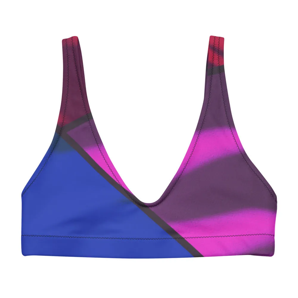 Run the World Color Block Sports Bralette