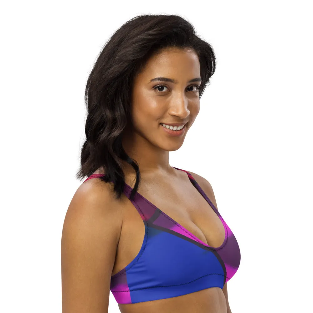 Run the World Color Block Sports Bralette