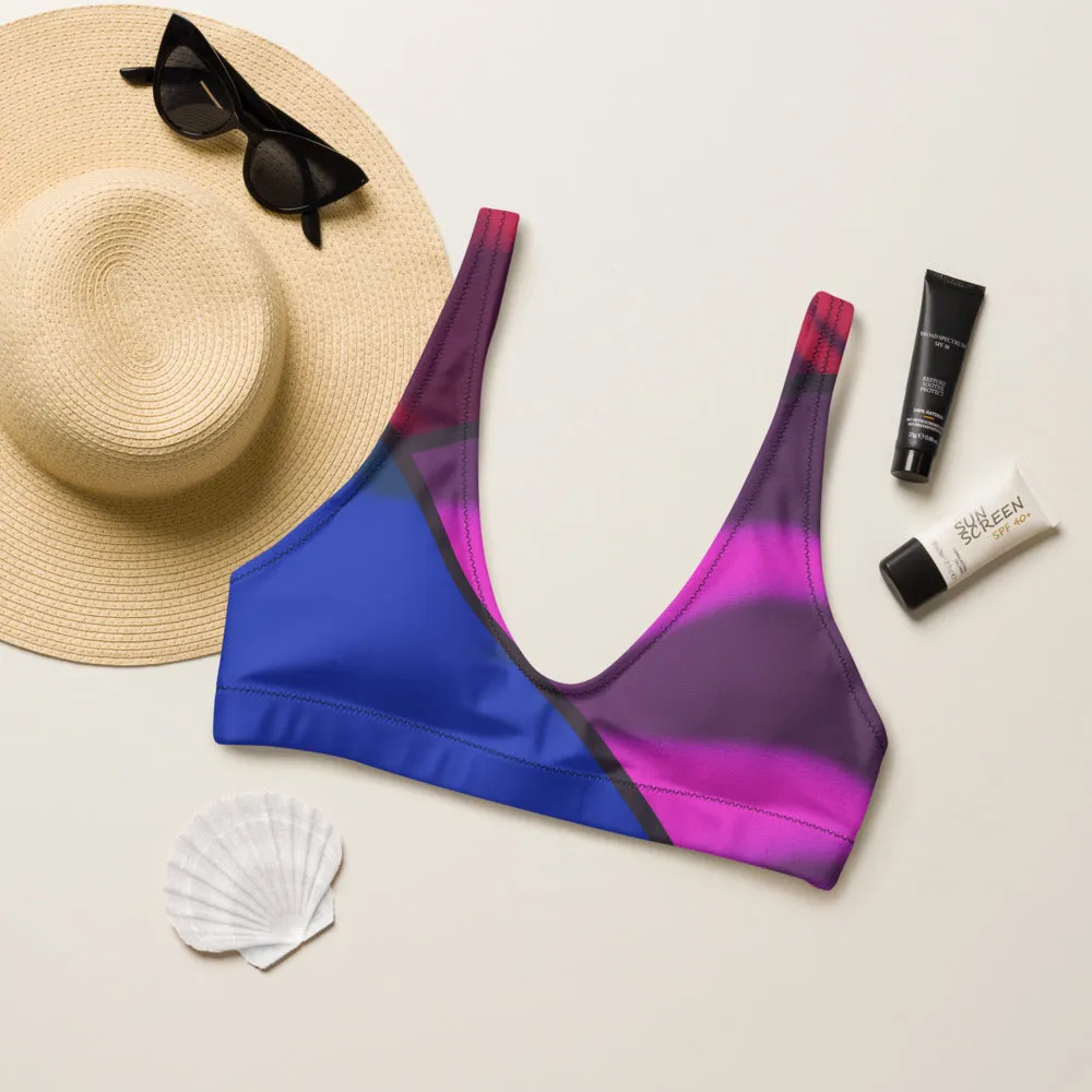 Run the World Color Block Sports Bralette