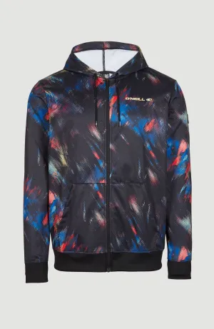 Rutile Fleece Jacke | Black Future Fade