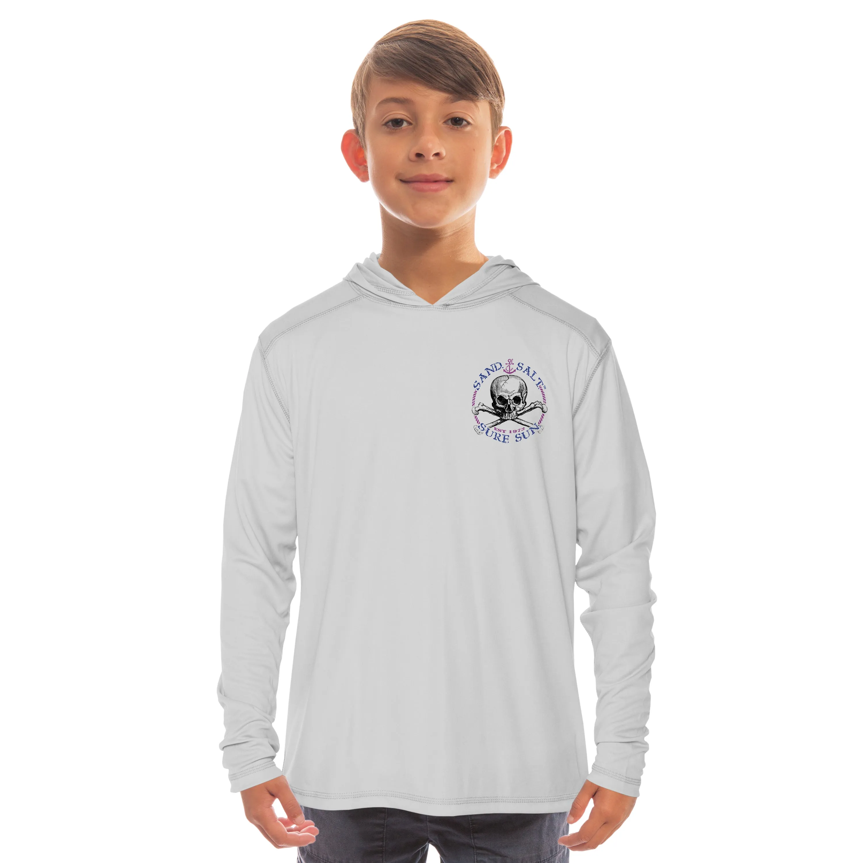 Saltwater Fish Tarpon Youth Solar Hoodie