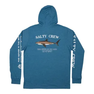 Salty Crew Bruce L/S Tech Tee - Blue Heather