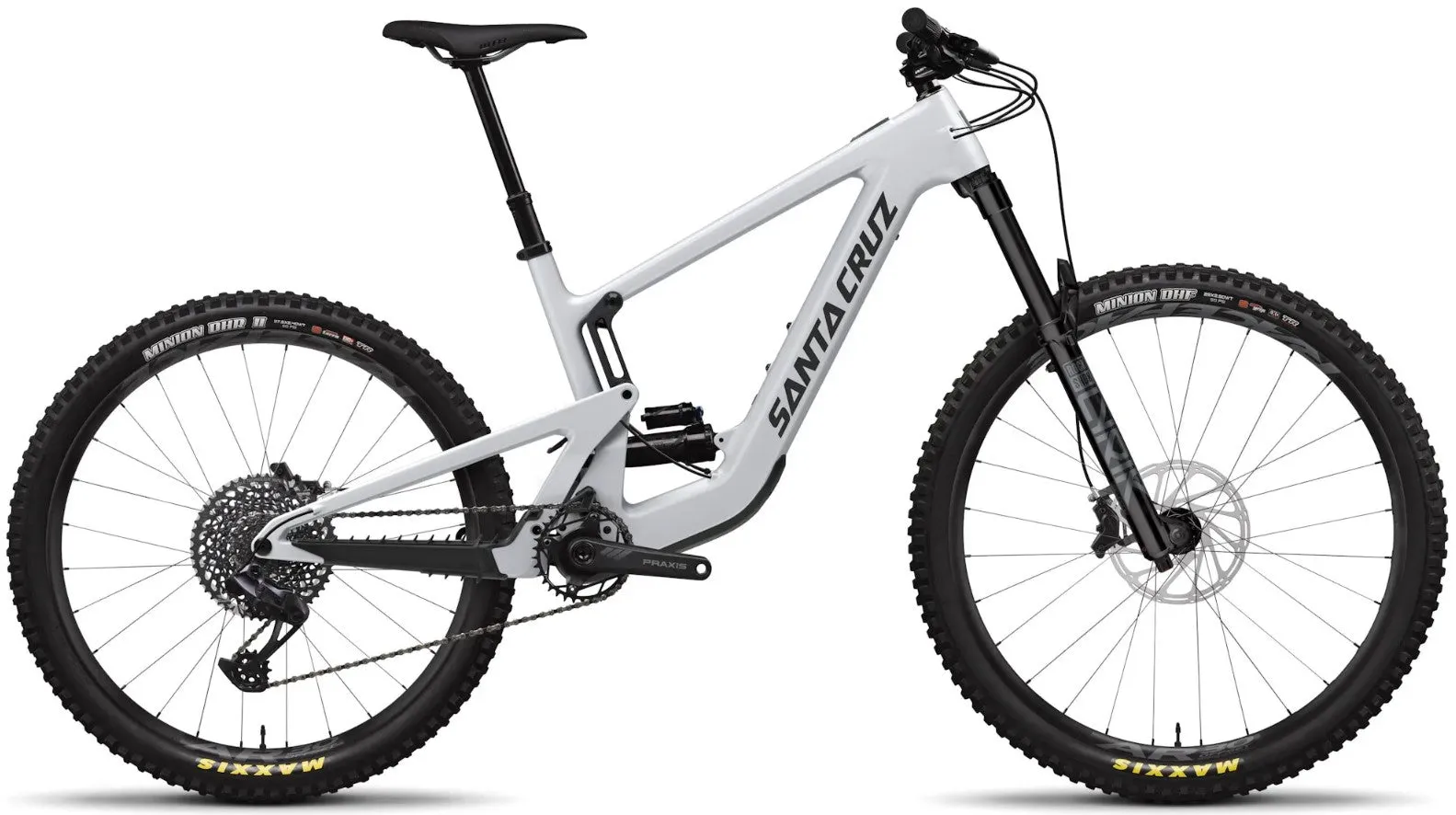Santa Cruz Heckler SL S Electric Carbon Mountain Bike 2024 - Matte Silver