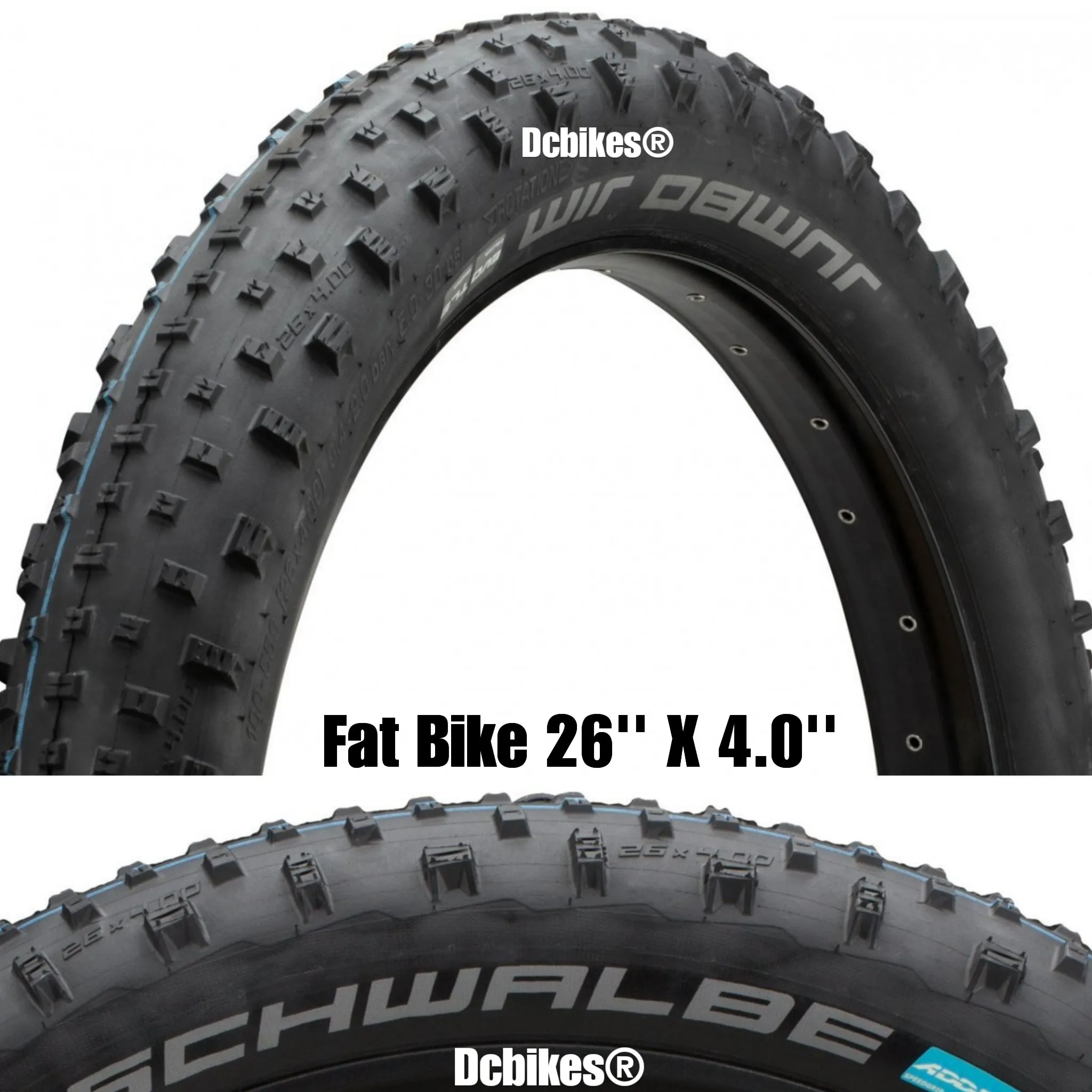 Schwalbe 26 X 4.0" | 4.4" | 4.8" Jumbo Jim SnakeSkin Addix Speedgrip Tubeless Ready Fat Bike Folding Tyres (1 Tire)