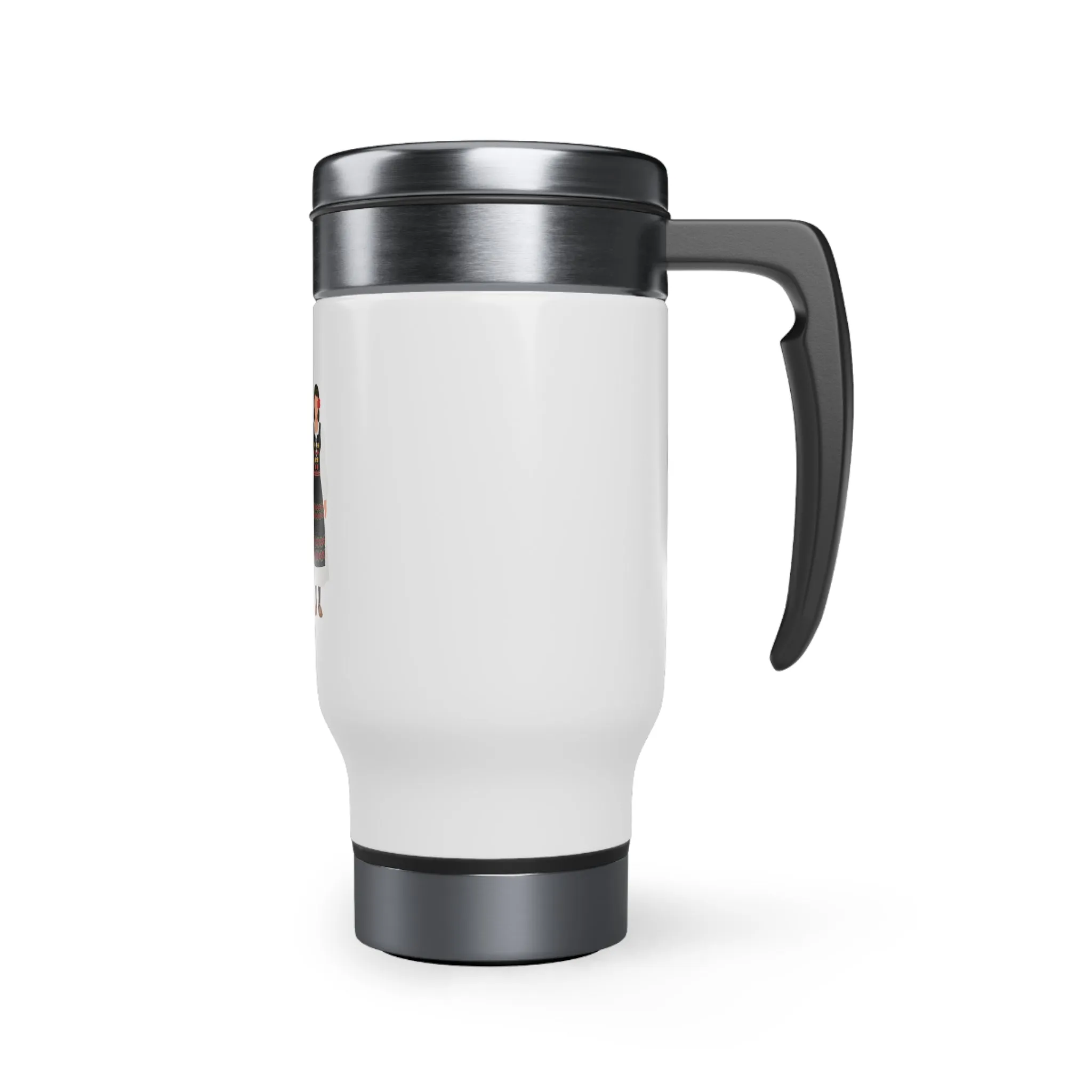 Serbia Stainless Steel Travel Mug with Handle, 14oz