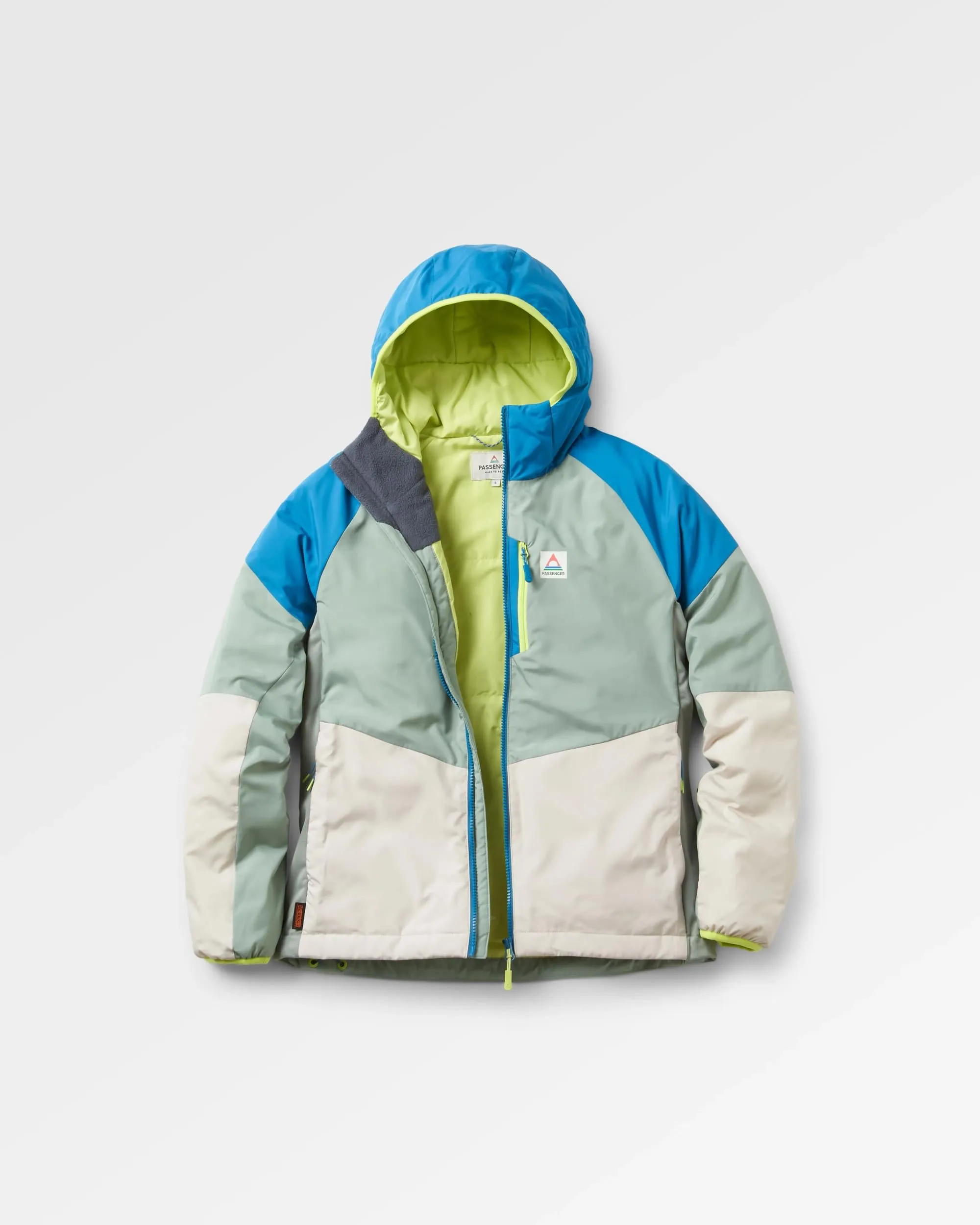 Shasta Lightweight Recycled Thermore® Insulated Jacket - Pistachio/Blue Steel