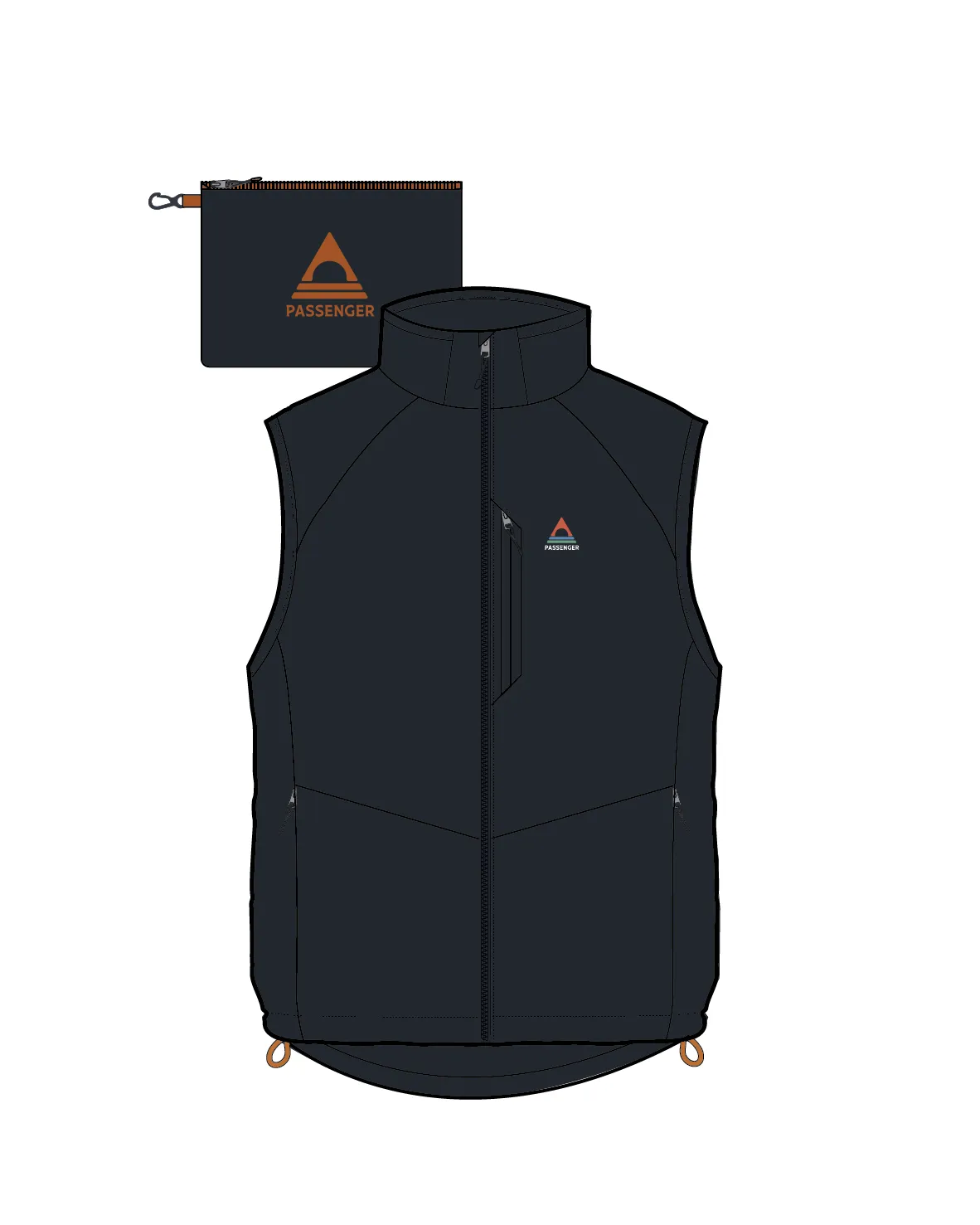 Shasta Lightweight Recycled Thermore® Insulated Vest - Black