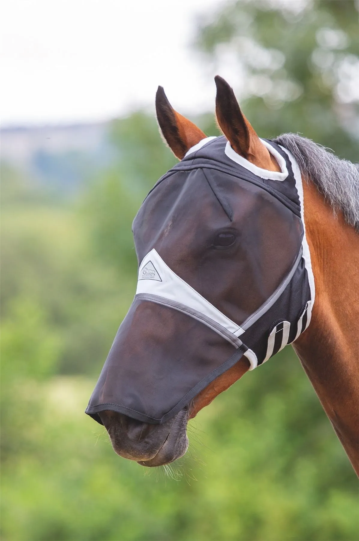 Shires Fine Mesh Fly Mask With Ear Hole & Nose