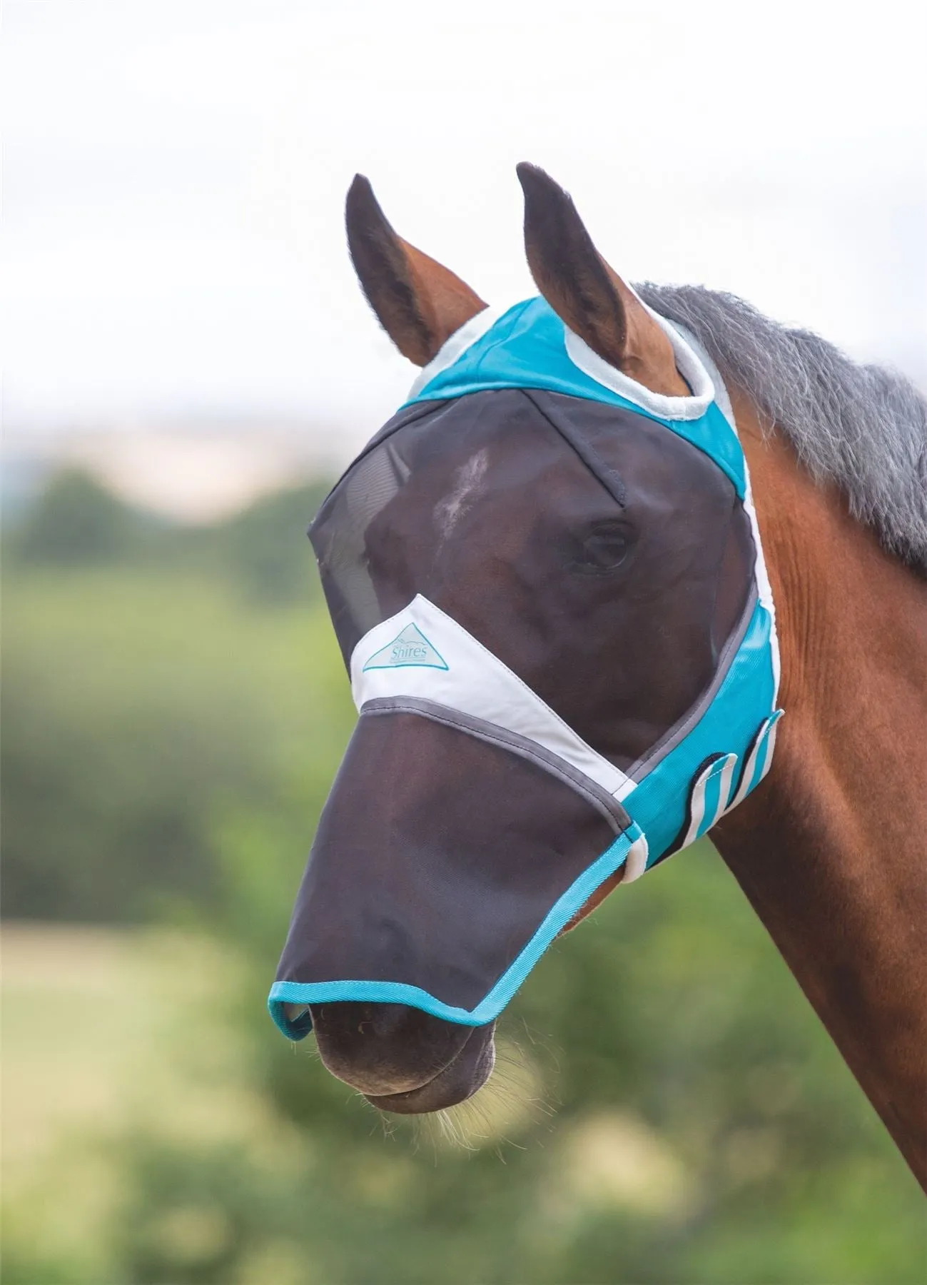 Shires Fine Mesh Fly Mask With Ear Hole & Nose