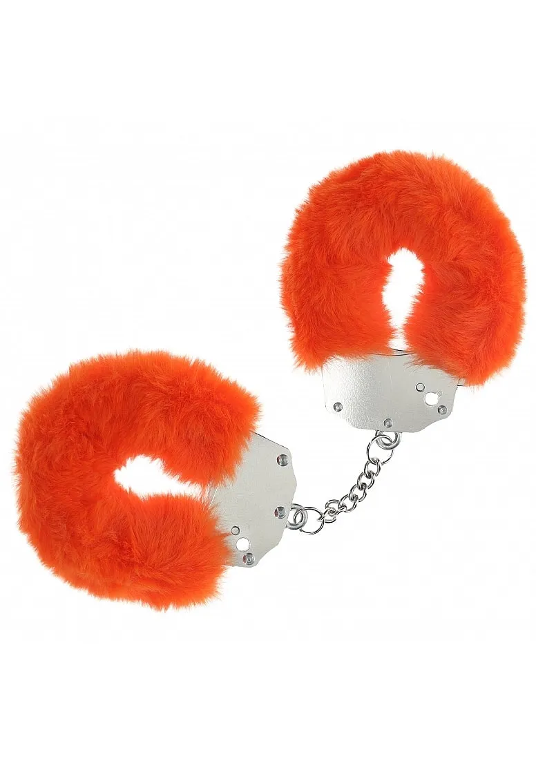 Shots Heavy Duty Fluffy Handcuffs in Orange