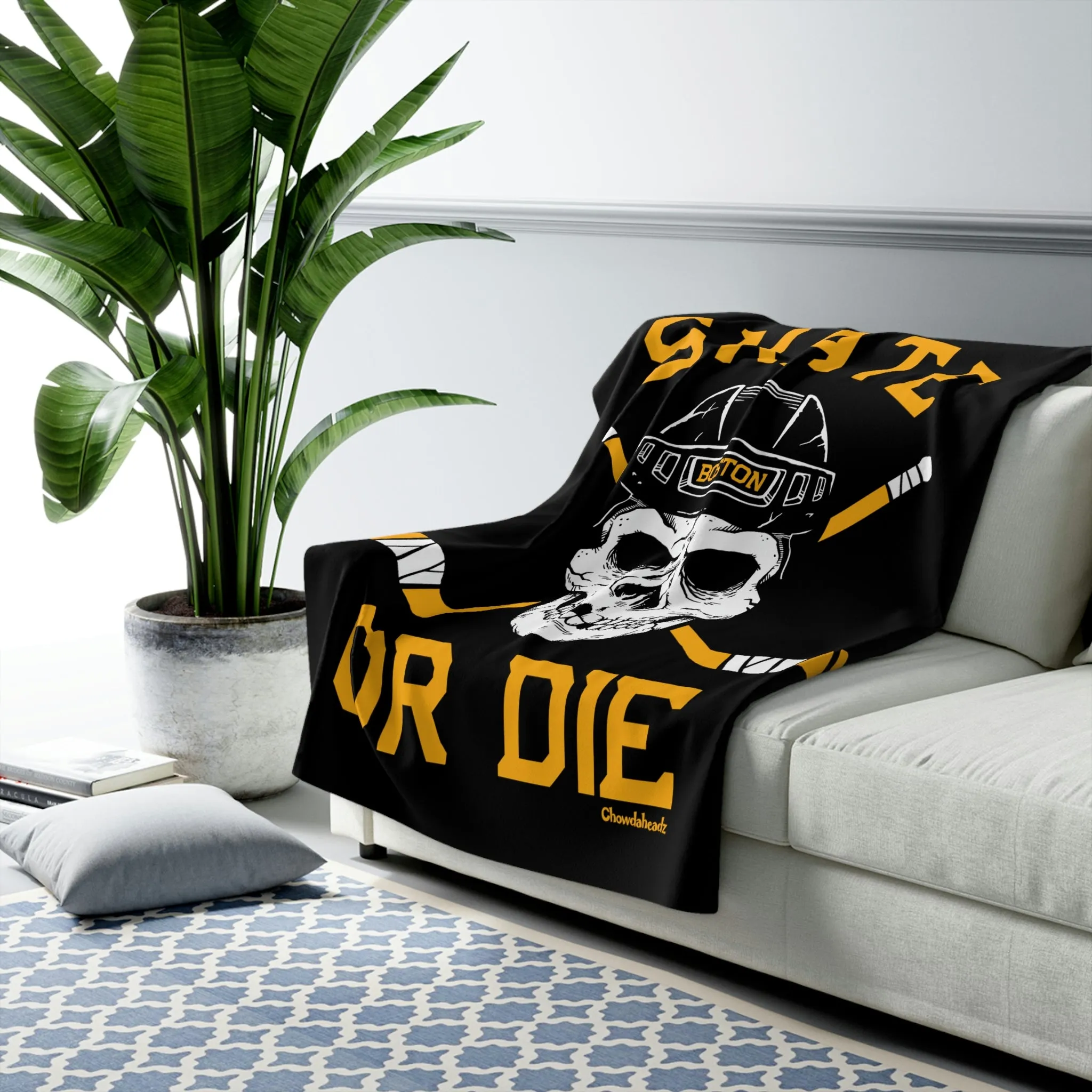 Skate or Die Sherpa Fleece Blanket