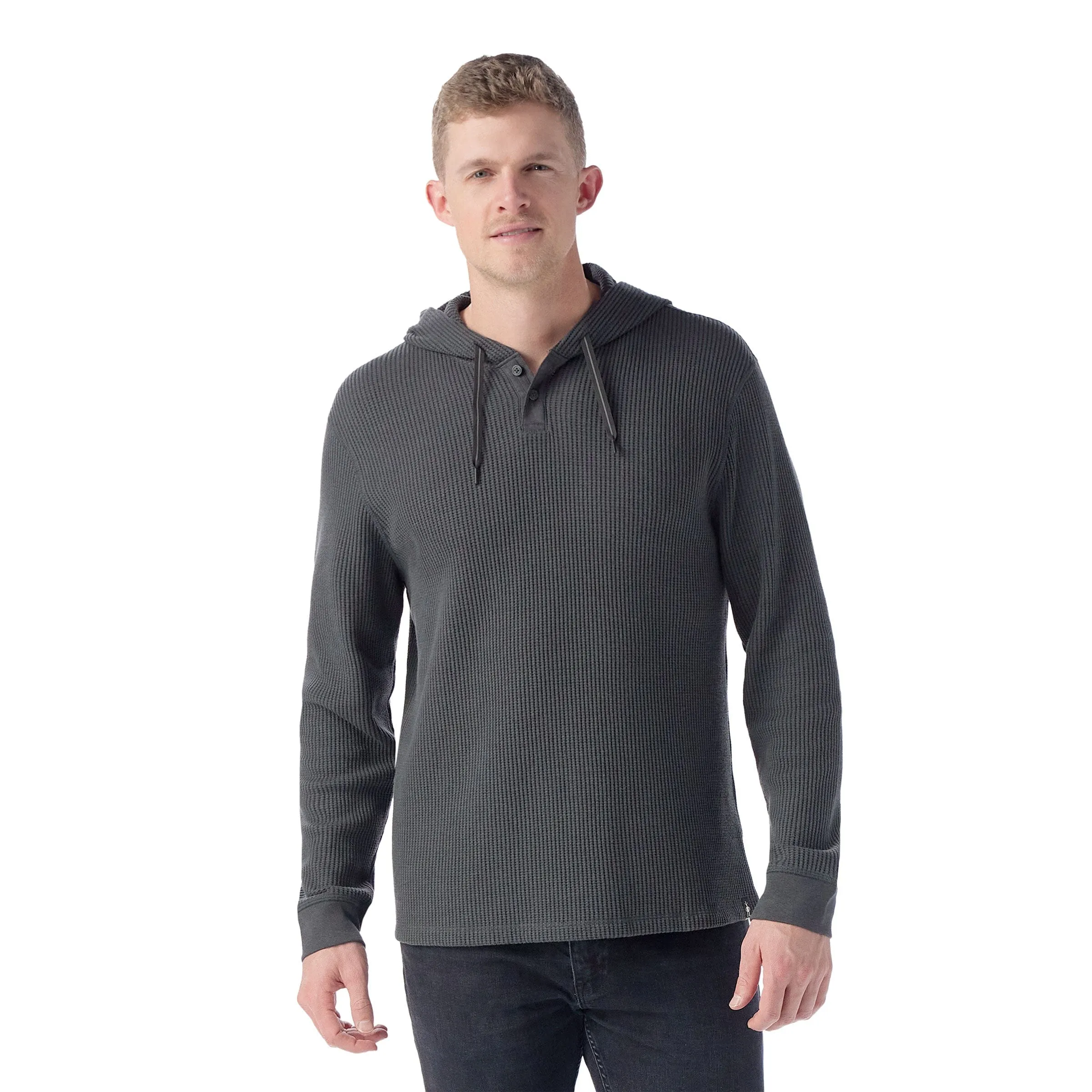 Smartwool Mens Waffle Henley Hoodie