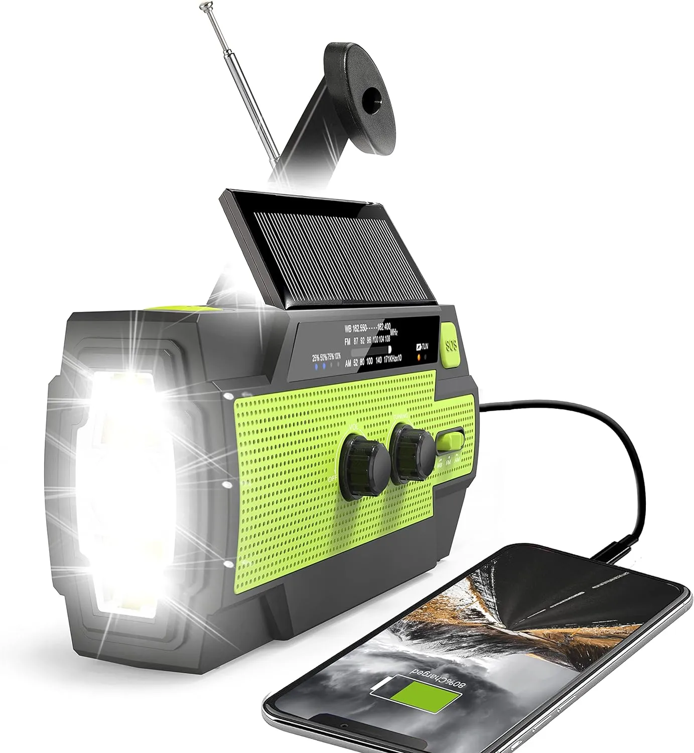 SolarCom™ Emergency Solar Powered Radio 2.0