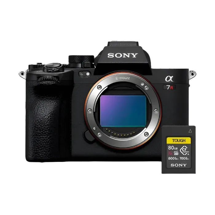 Sony Alpha A7R V Mirrorless Camera Body with FREE Sony 80GB CFexpress Type A TOUGH Memory Card (Valued at R 6 180.00)