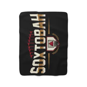 Soxtobah Baseball Sherpa Fleece Blanket