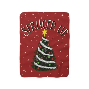 Spruced Up Sherpa Fleece Blanket