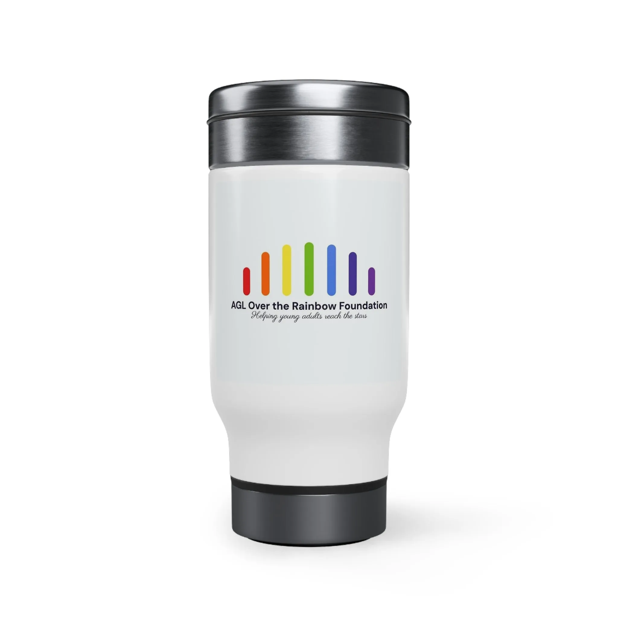Stainless Steel Travel Mug with Handle, 14oz