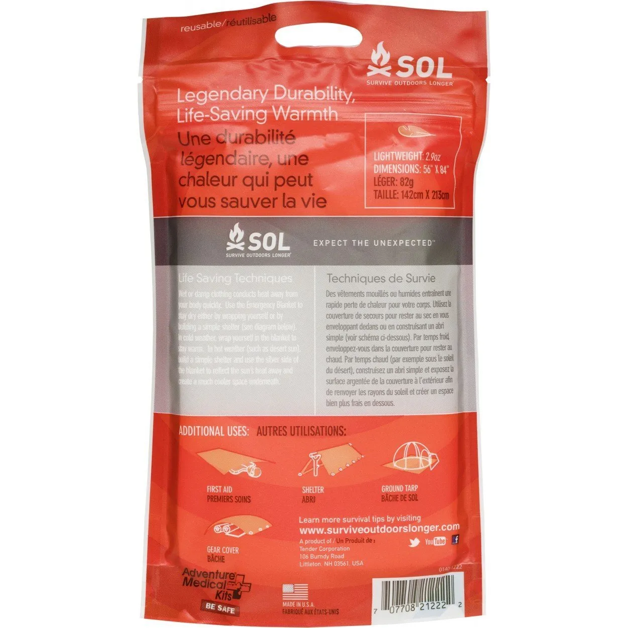 Survive Outdoors Longer SOL Emergency Blanket