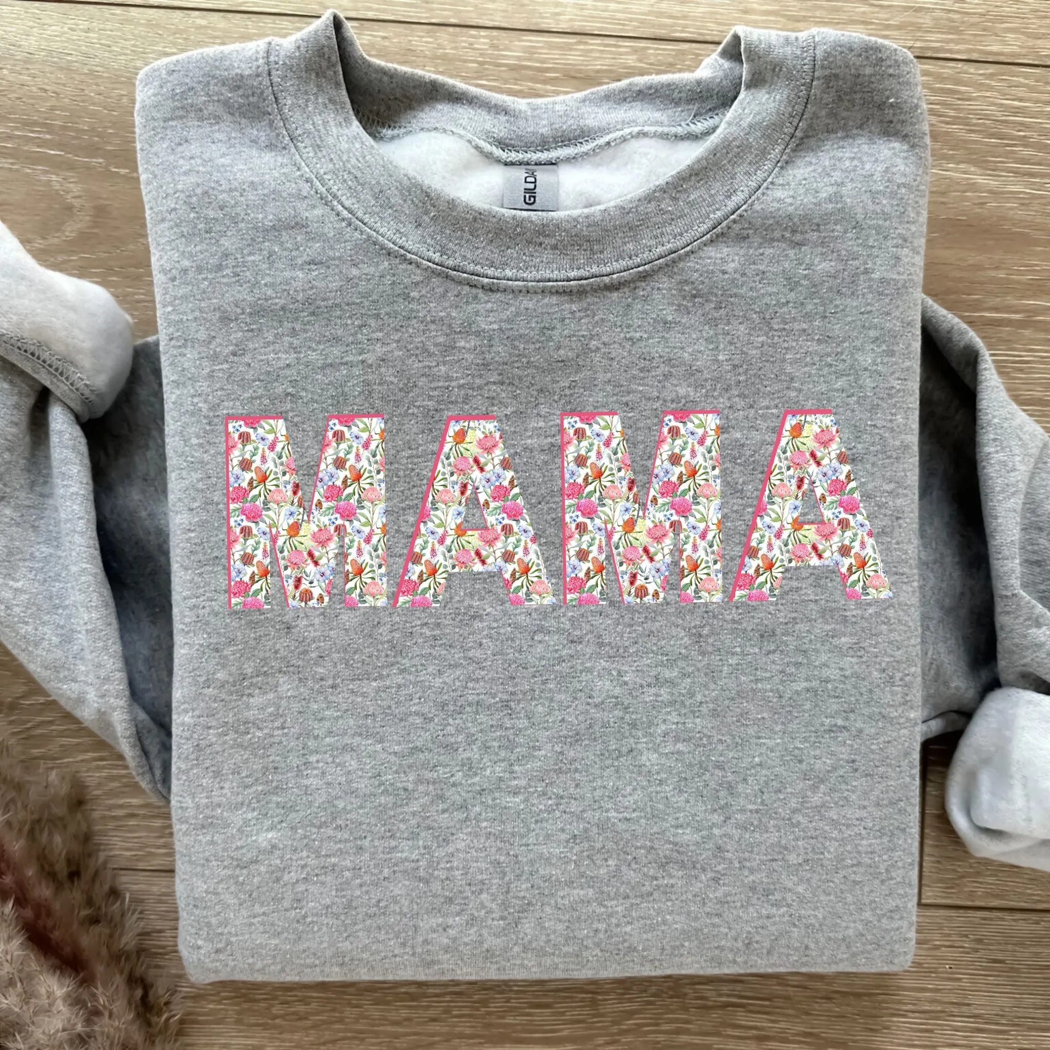 Sweet Floral Mama Graphic Sweatshirt